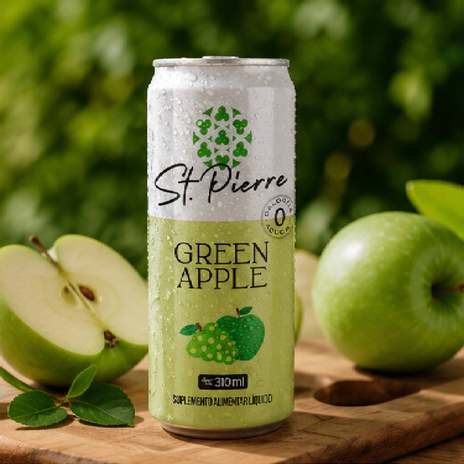 Bebida Zero Açucar ST PIERRE ZERO Green Apple 310ml foto 6