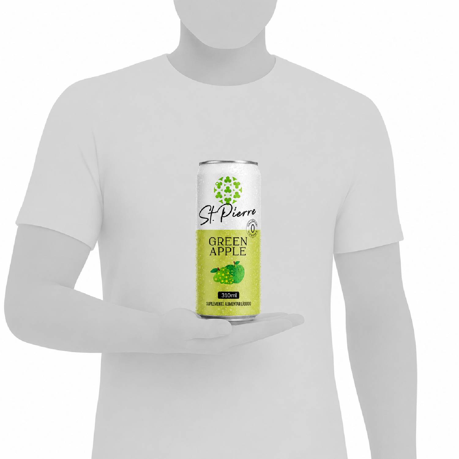 Bebida Zero Açucar ST PIERRE ZERO Green Apple 310ml foto 8