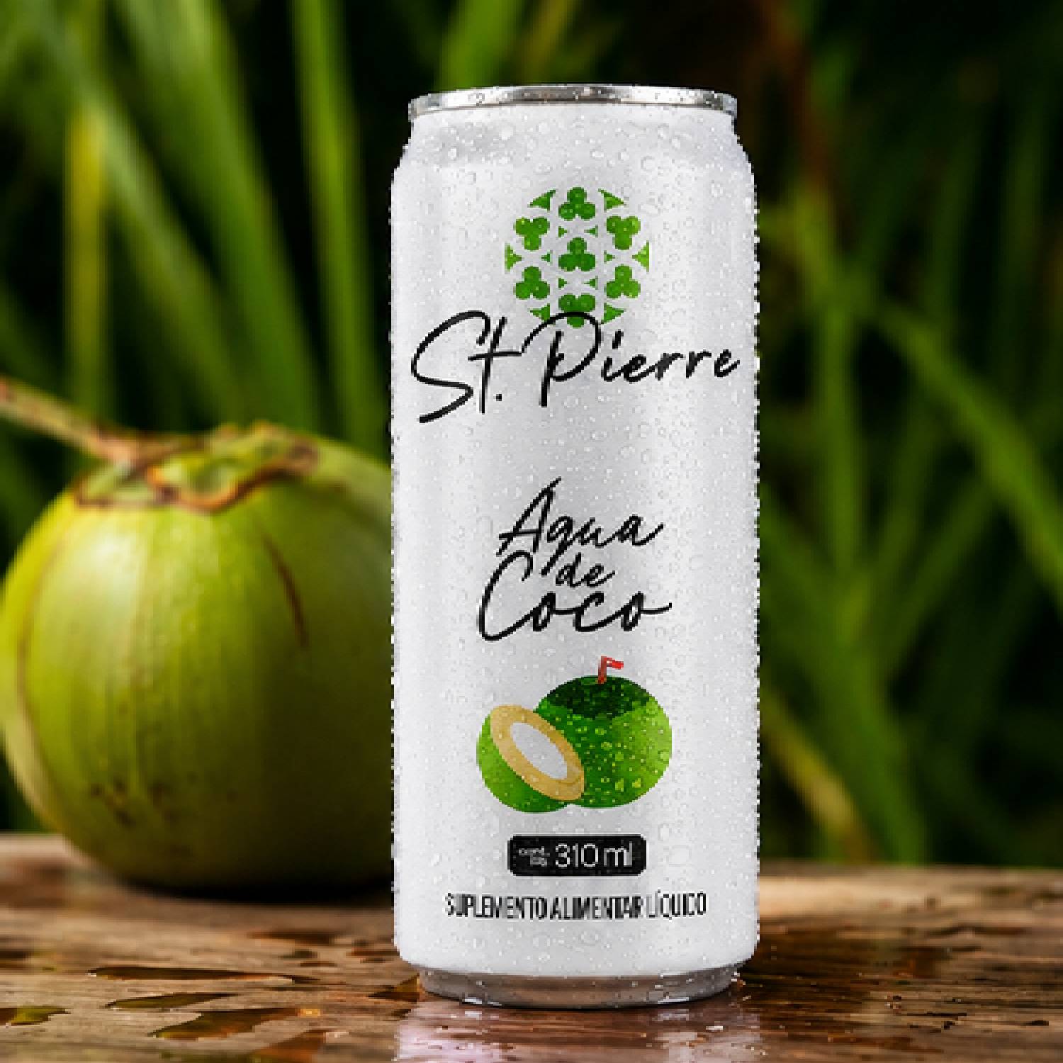 Bebida Zero Açucar ST PIERRE Água de Coco 310ml foto 4