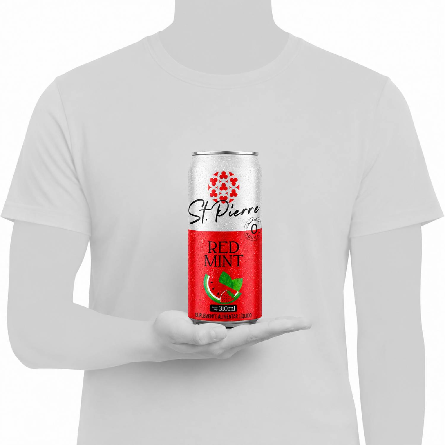 Bebida Zero ST PIERRE Red Mint 310ml foto 7