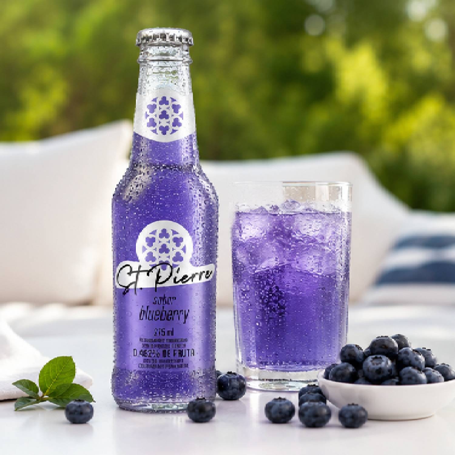 Refrigerante Blueberry ST PIERRE Long Neck 275ml foto 5