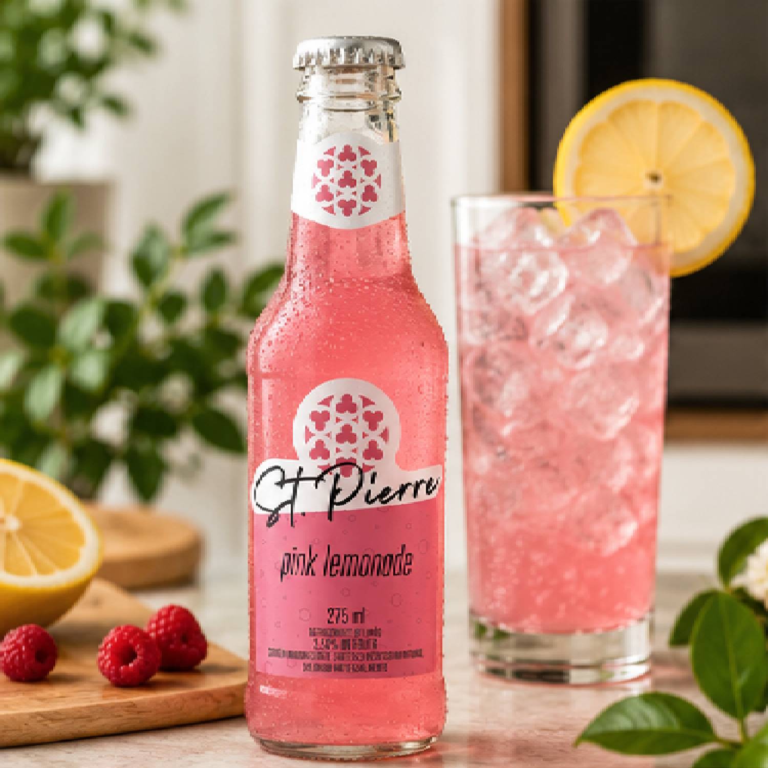 Refrigerante Pink Lemonade ST PIERRE L Neck 275ml foto 5