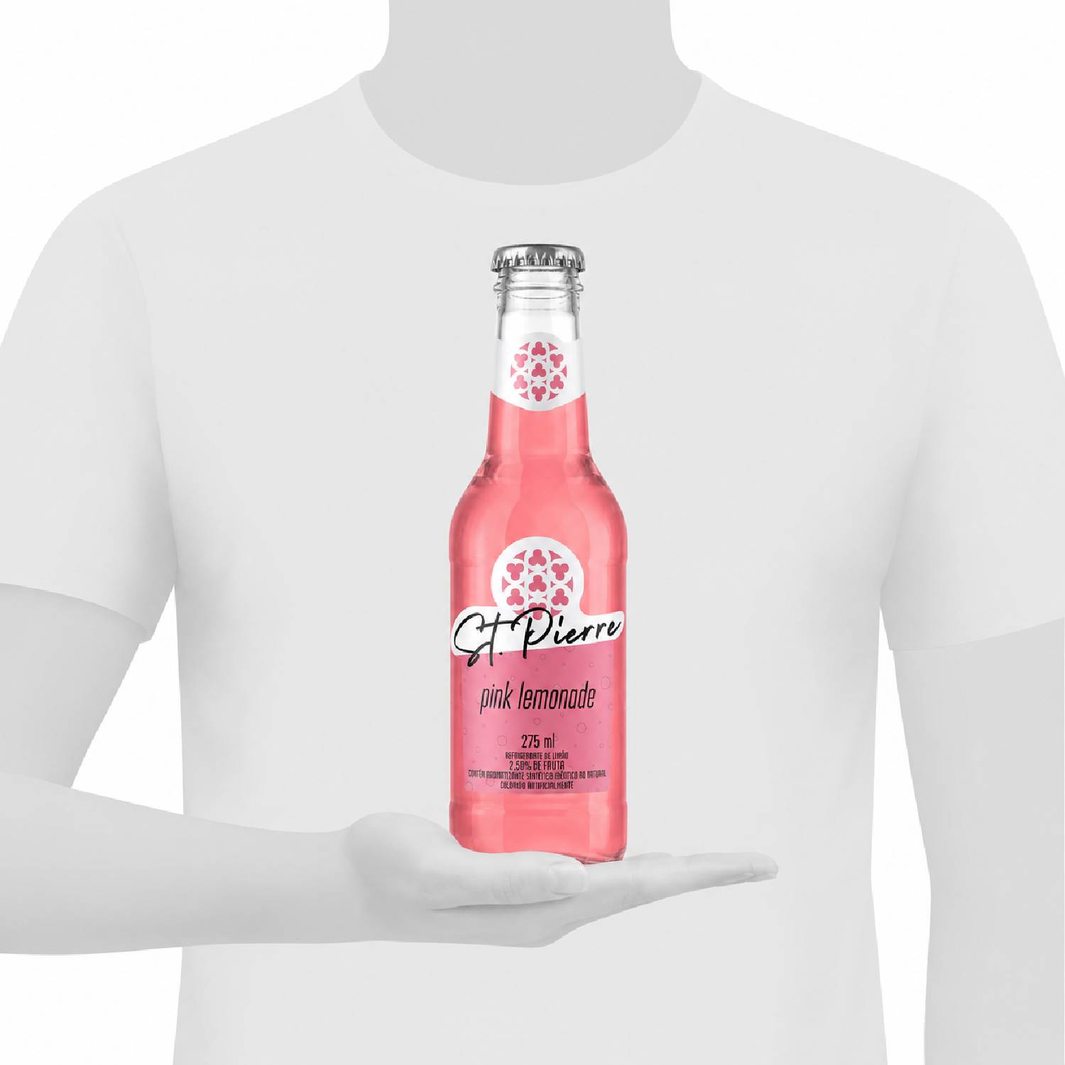 Kit 6 Refrigerante Pink Lemonade ST PIERRE L Neck 275ml foto 8