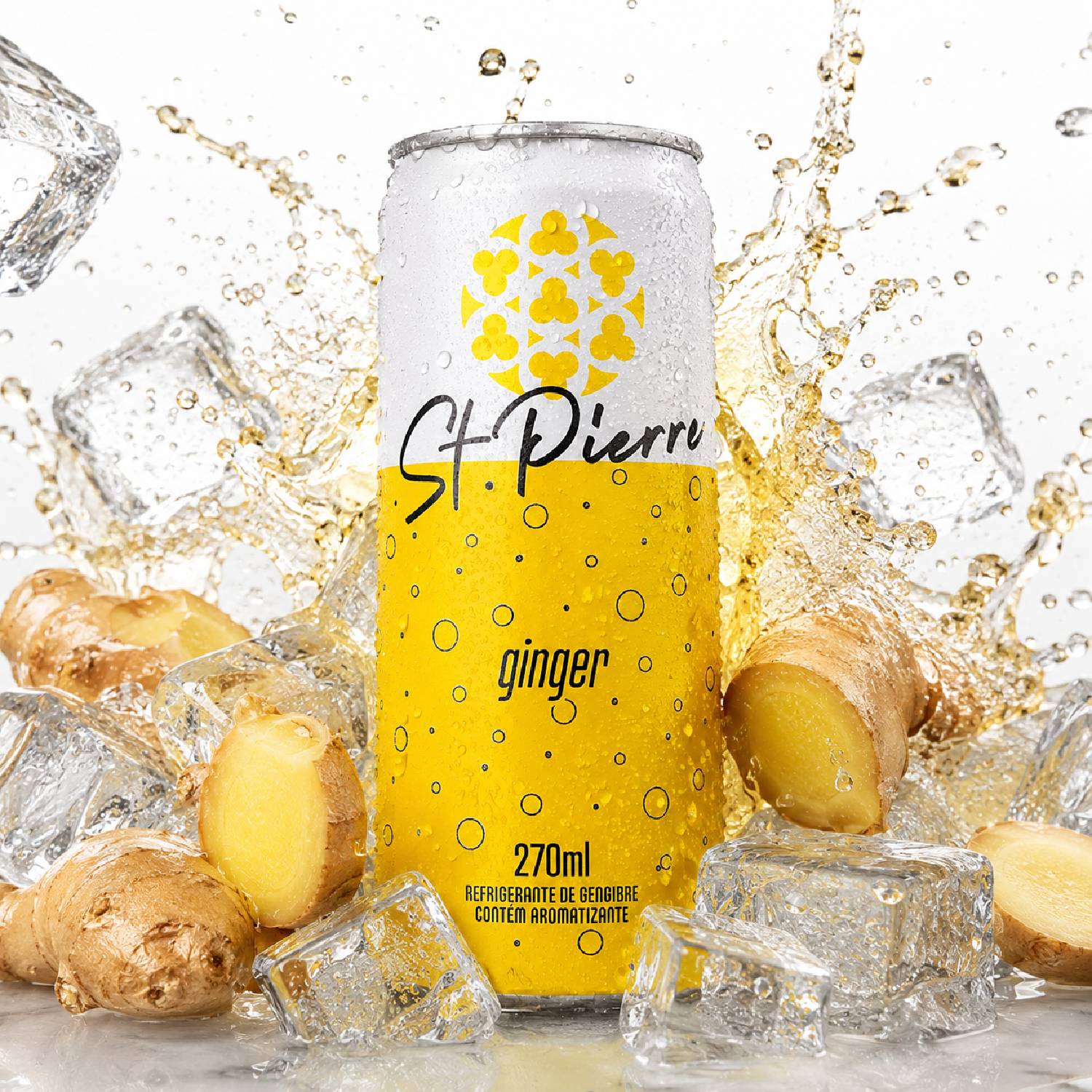 Kit 12 Refrigerante de Gengibre St Pierre Ginger 270ml Lata foto 5