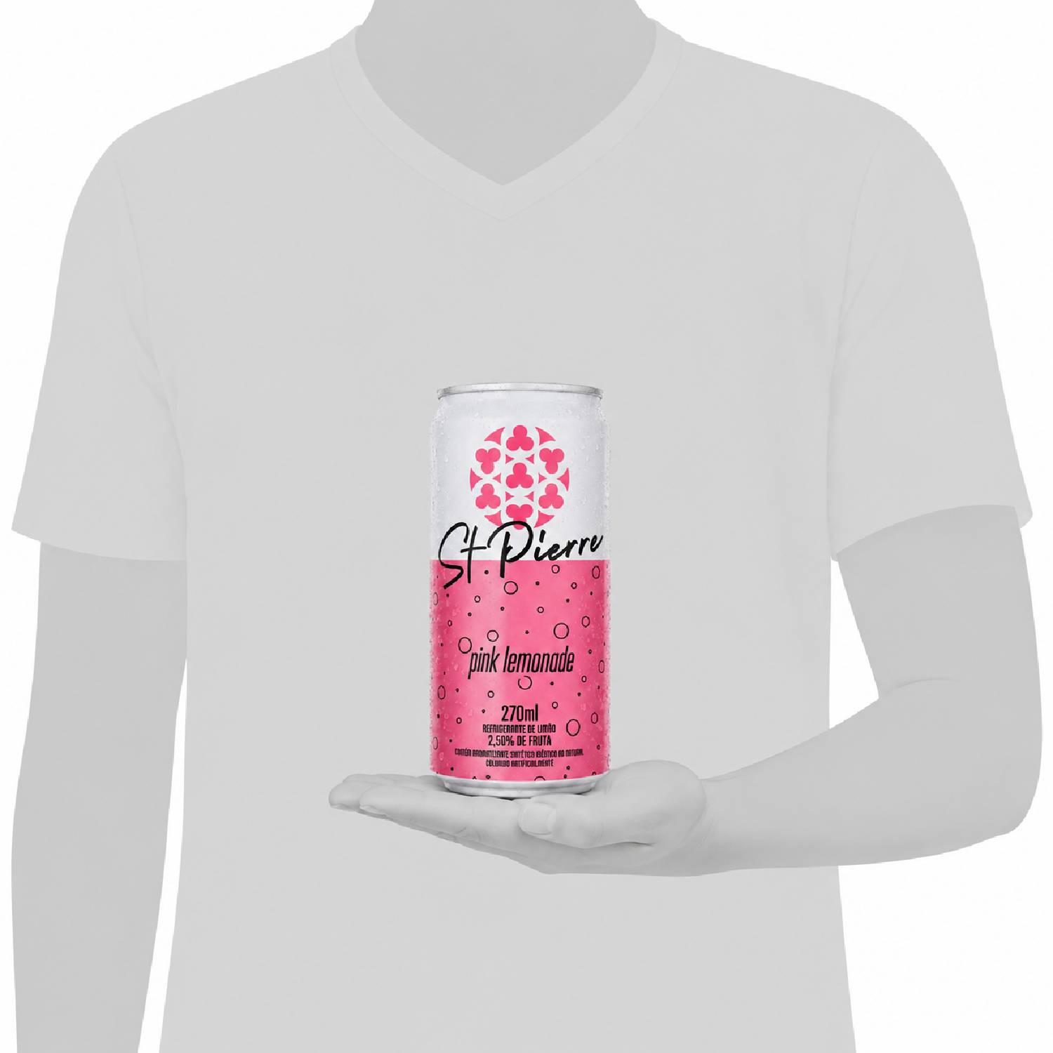 Kit 3 Refrigerante Pink Lemonade St PIERRE Lata 270ml foto 7