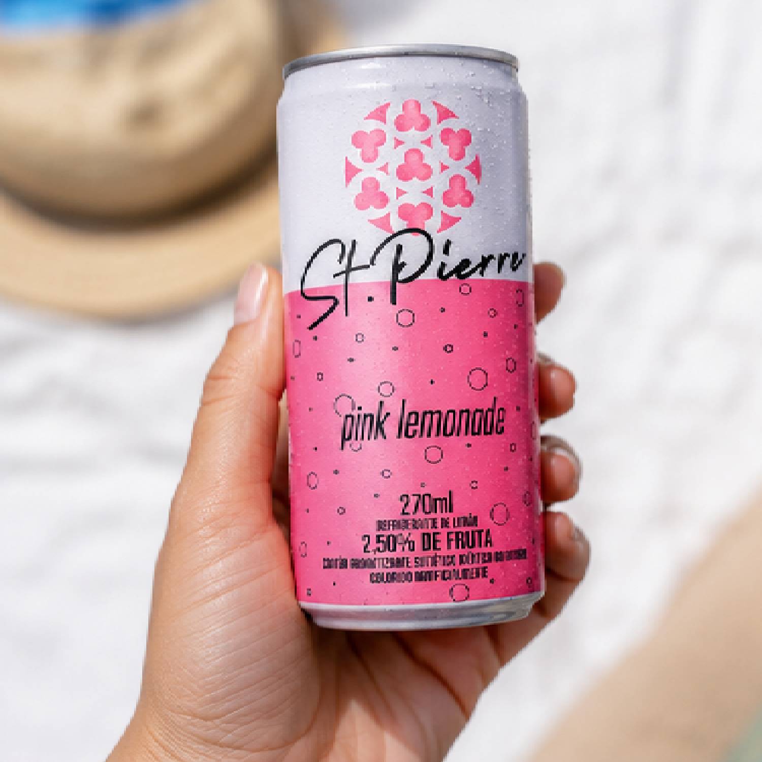 Kit 5 Refrigerante Pink Lemonade St PIERRE Lata 270ml foto 6