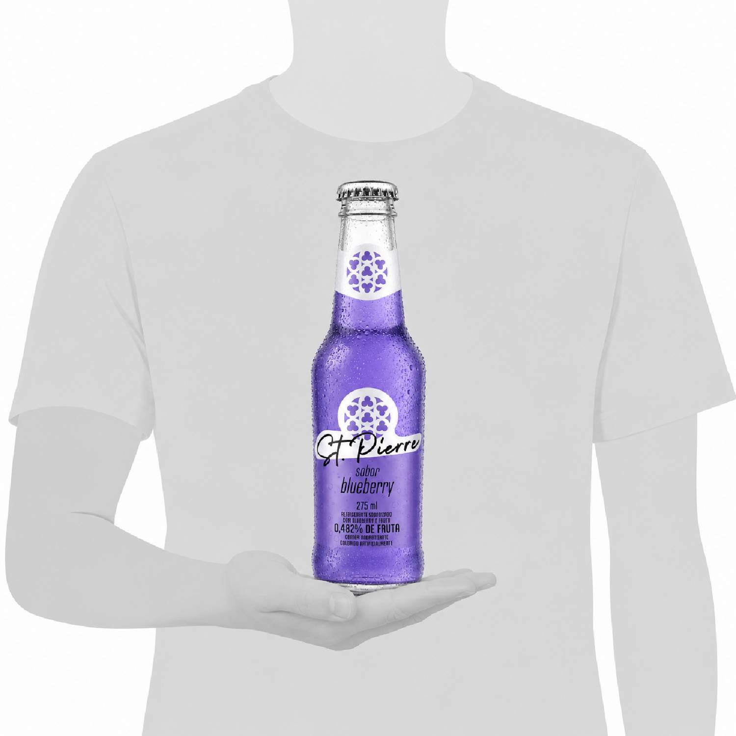 Kit 5 Refrigerante Blueberry ST PIERRE Long Neck 275ml foto 8