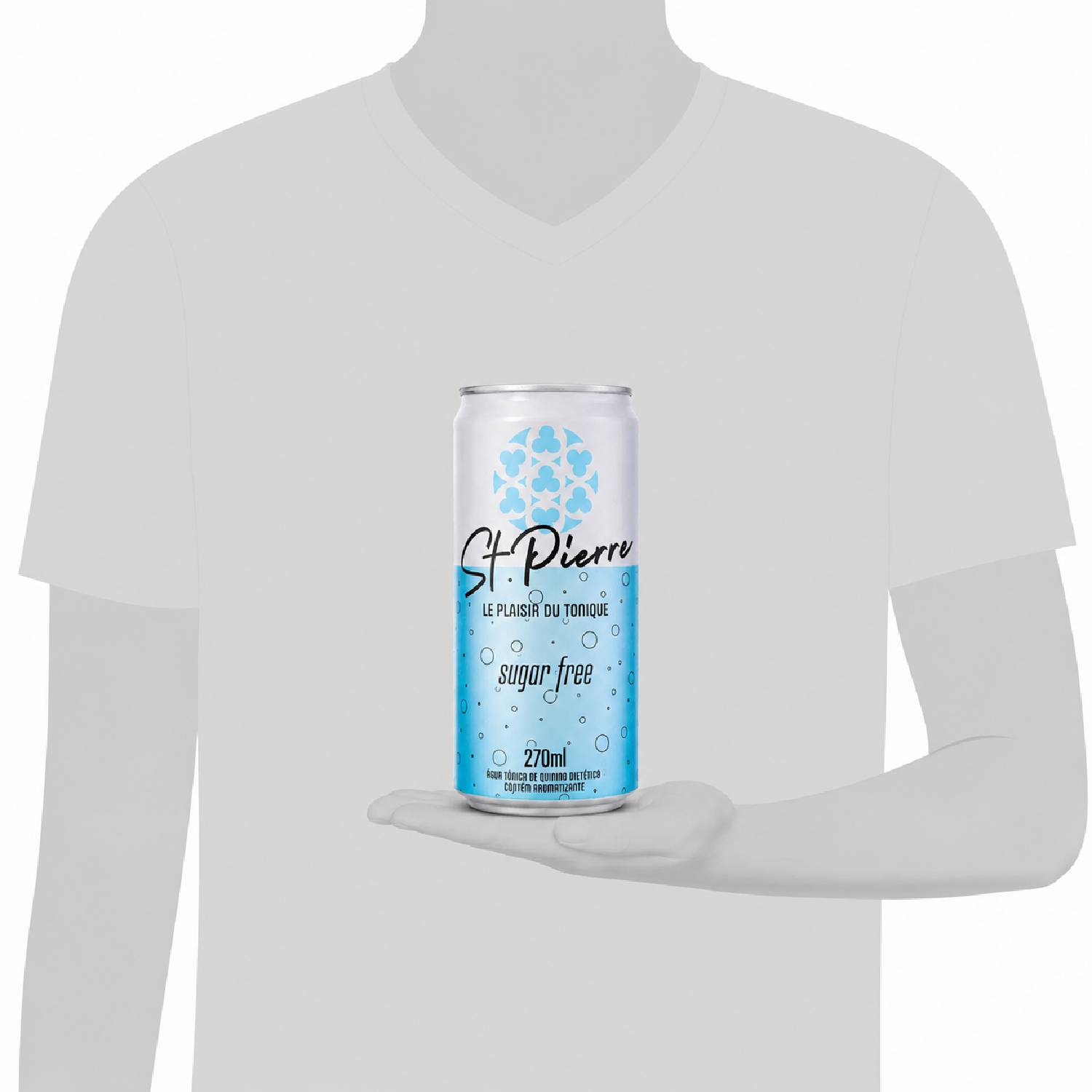 Kit 5 Água Tônica ST PIERRE Sugar Free 270ml Lata foto 8