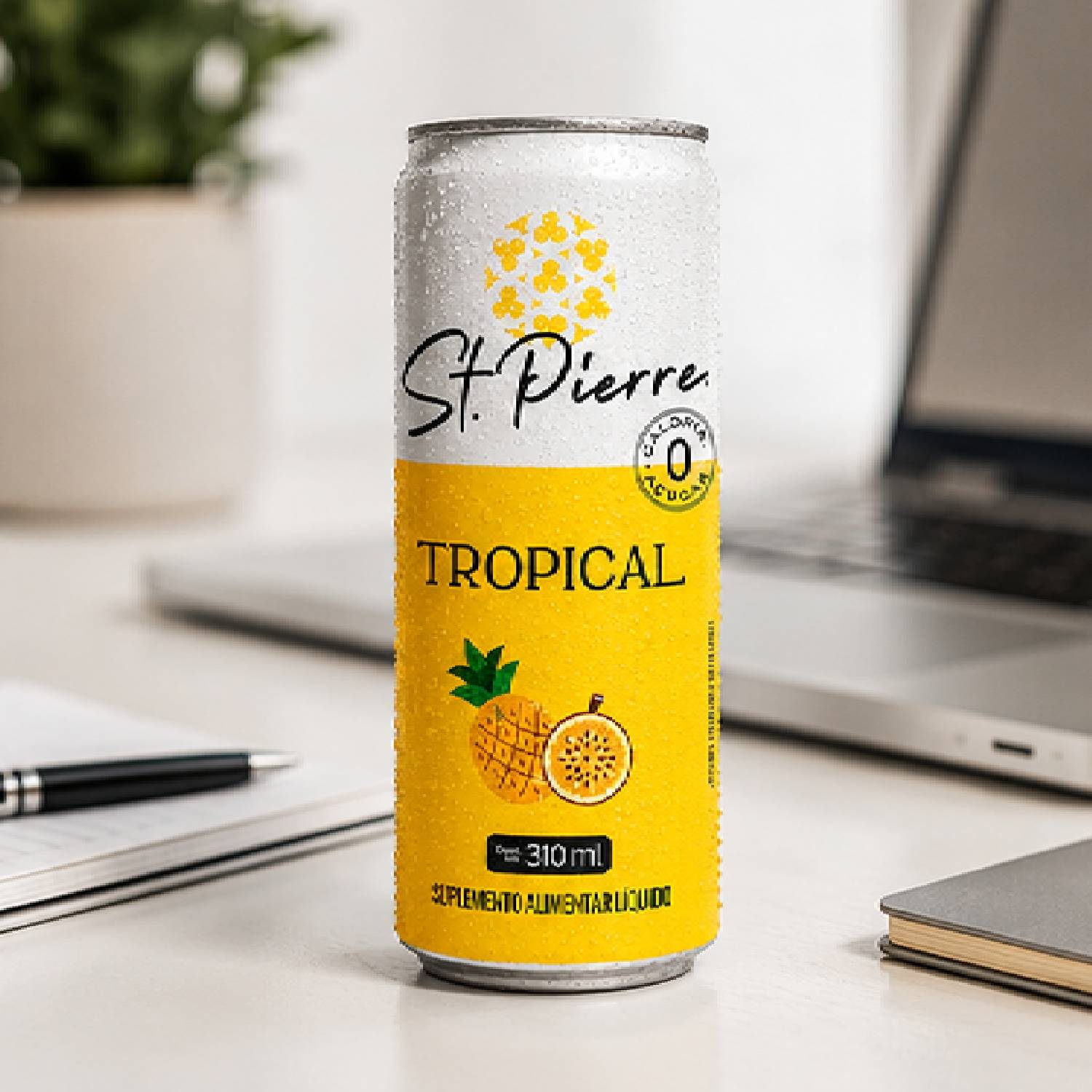 Kit 3 Bebida Zero ST PIERRE Tropical 310ml foto 5
