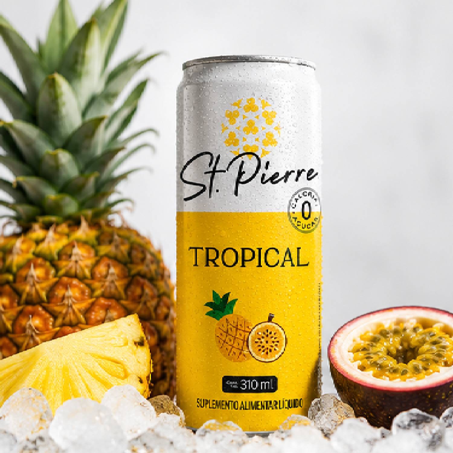 Kit 6 Bebida Zero ST PIERRE Tropical 310ml foto 2