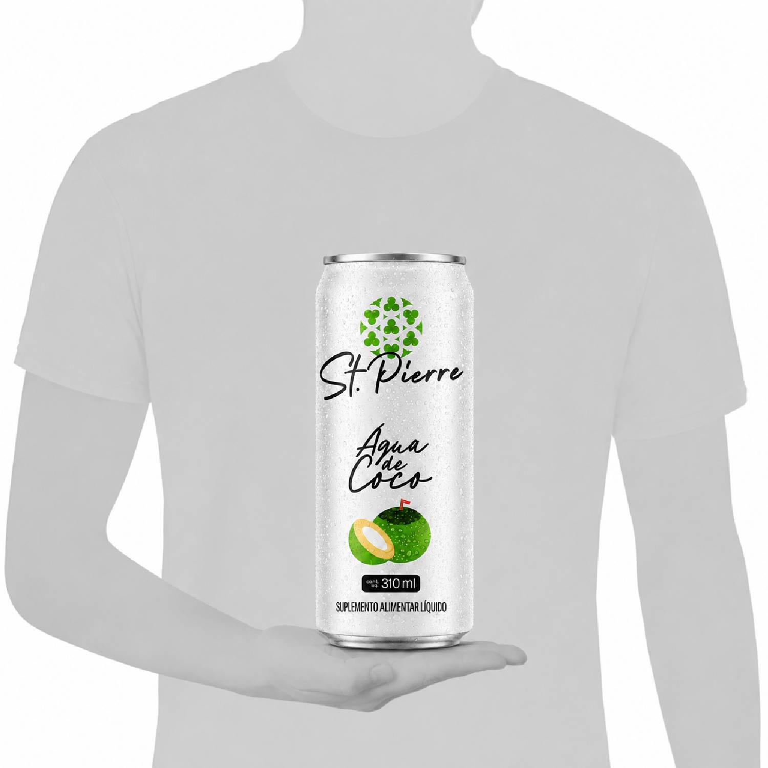 Kit 12 Bebida Zero Açucar ST PIERRE Água de Coco 310ml foto 8