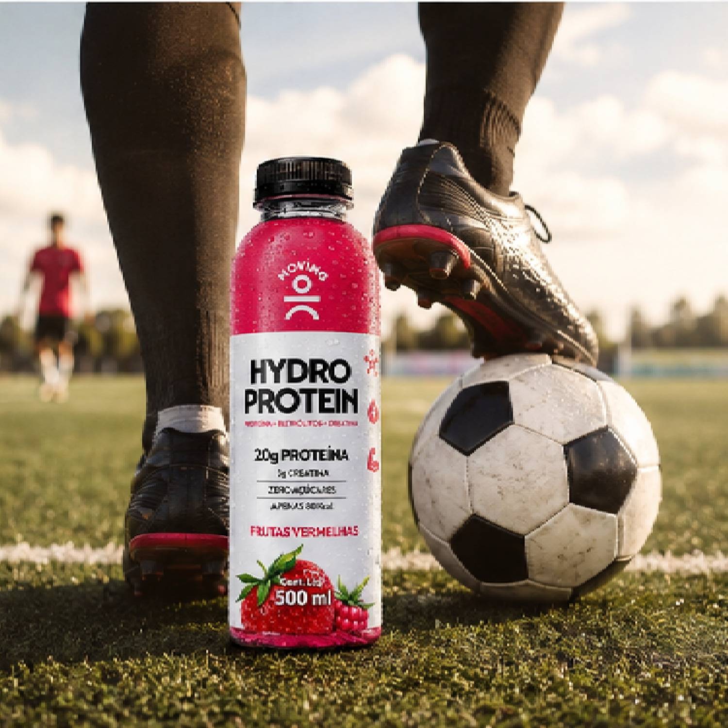 Kit 3 Bebida MOVING Hydro Protein 20g Frutas Vermelhas 500ml foto 7