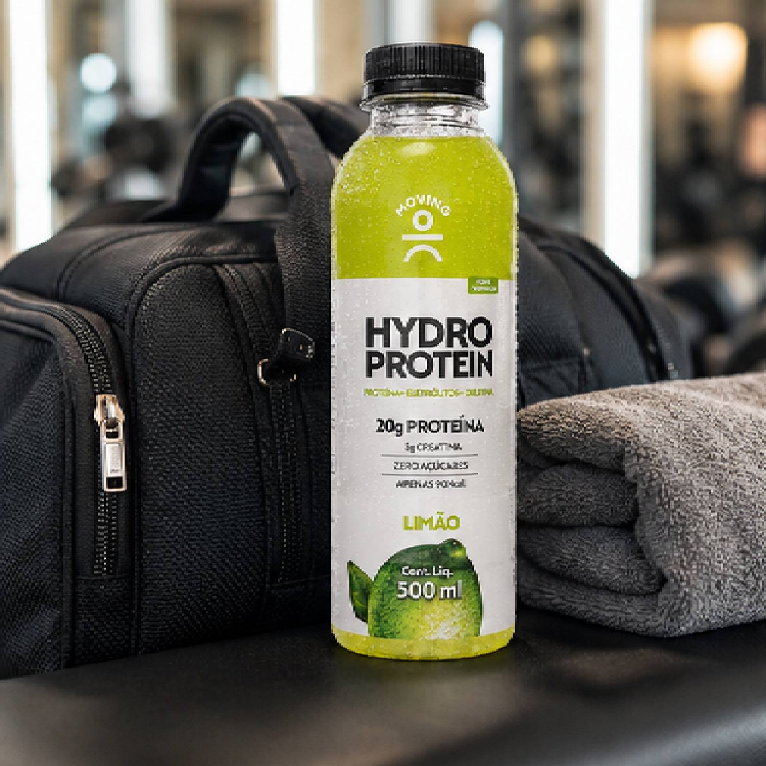 Kit 4 Bebida MOVING Hydro Protein 20g Limão Zero Açucar 500ml foto 4