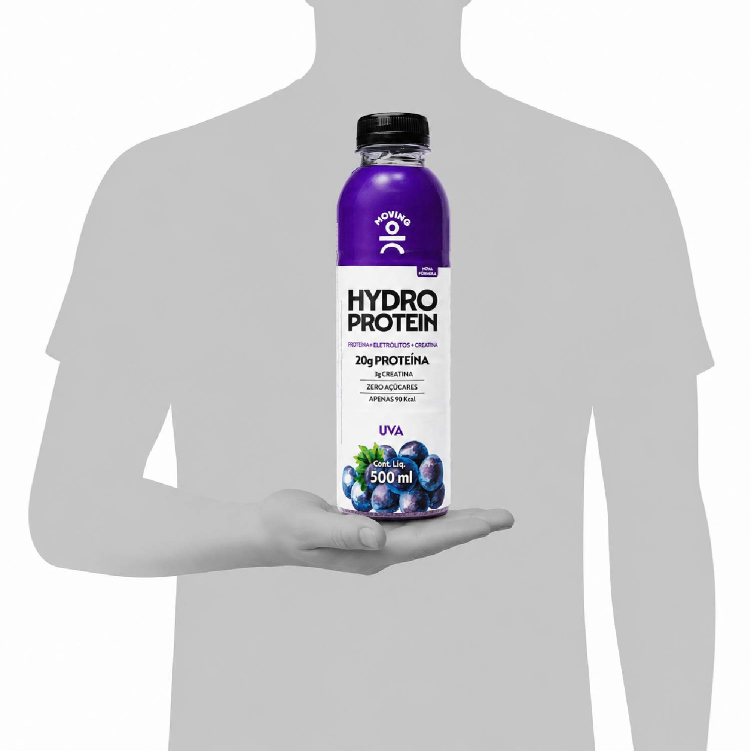 Bebida MOVING Hydro Protein 20g Uva Zero 500ml foto 7