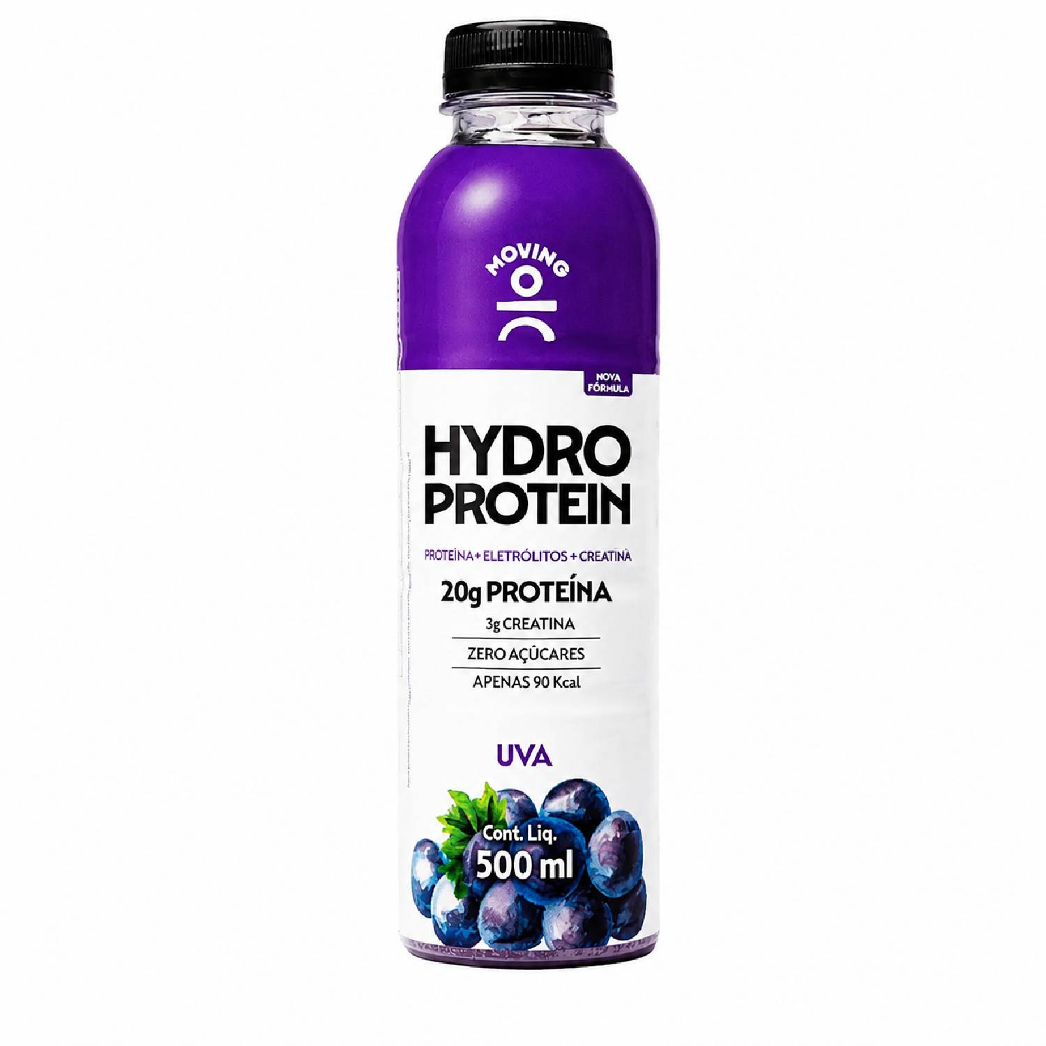 Kit 6 Bebida MOVING Hydro Protein 20g Uva Zero 500ml foto 7