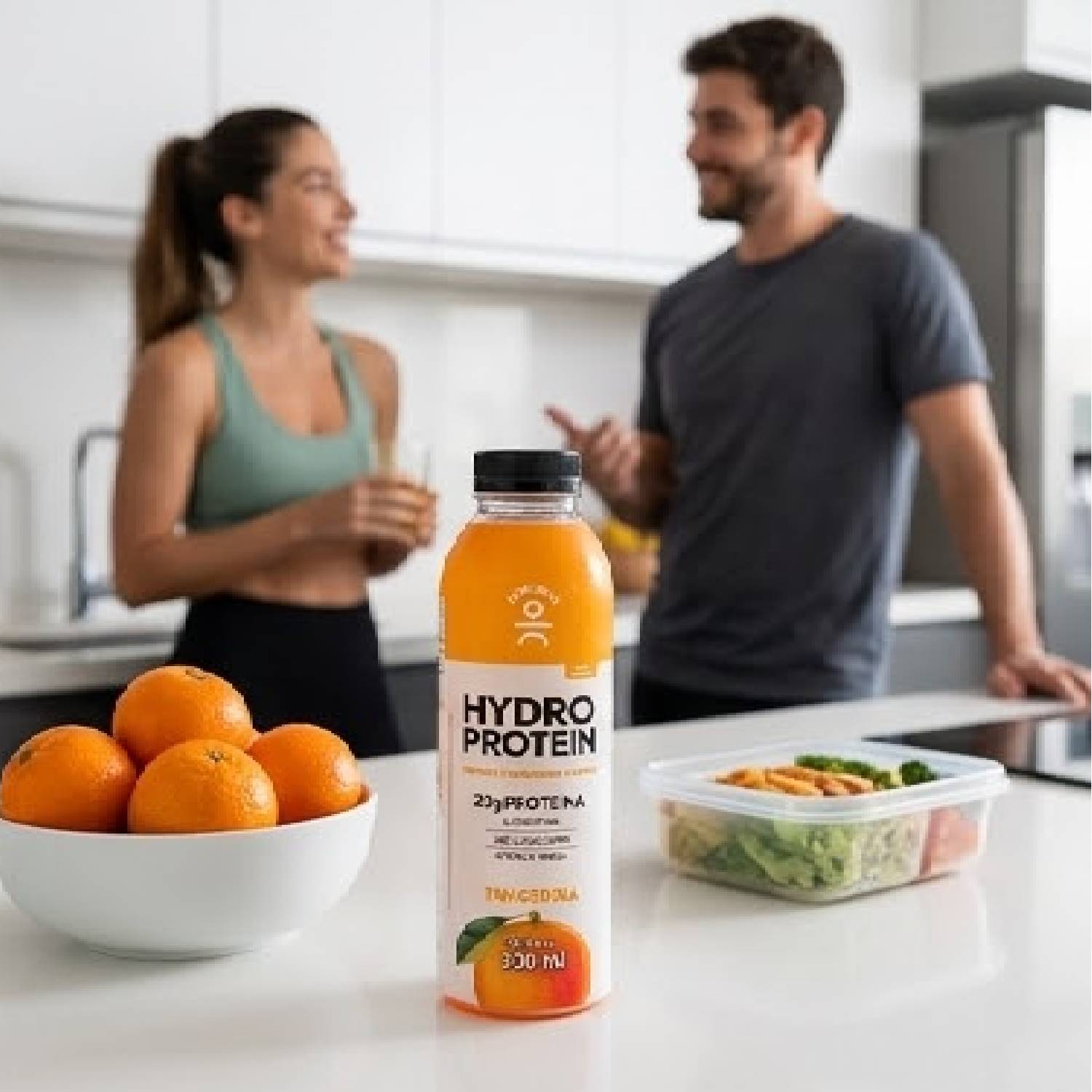 Kit 12 Bebida MOVING Hydro Protein 20g Tangerina Zero 500ml foto 5