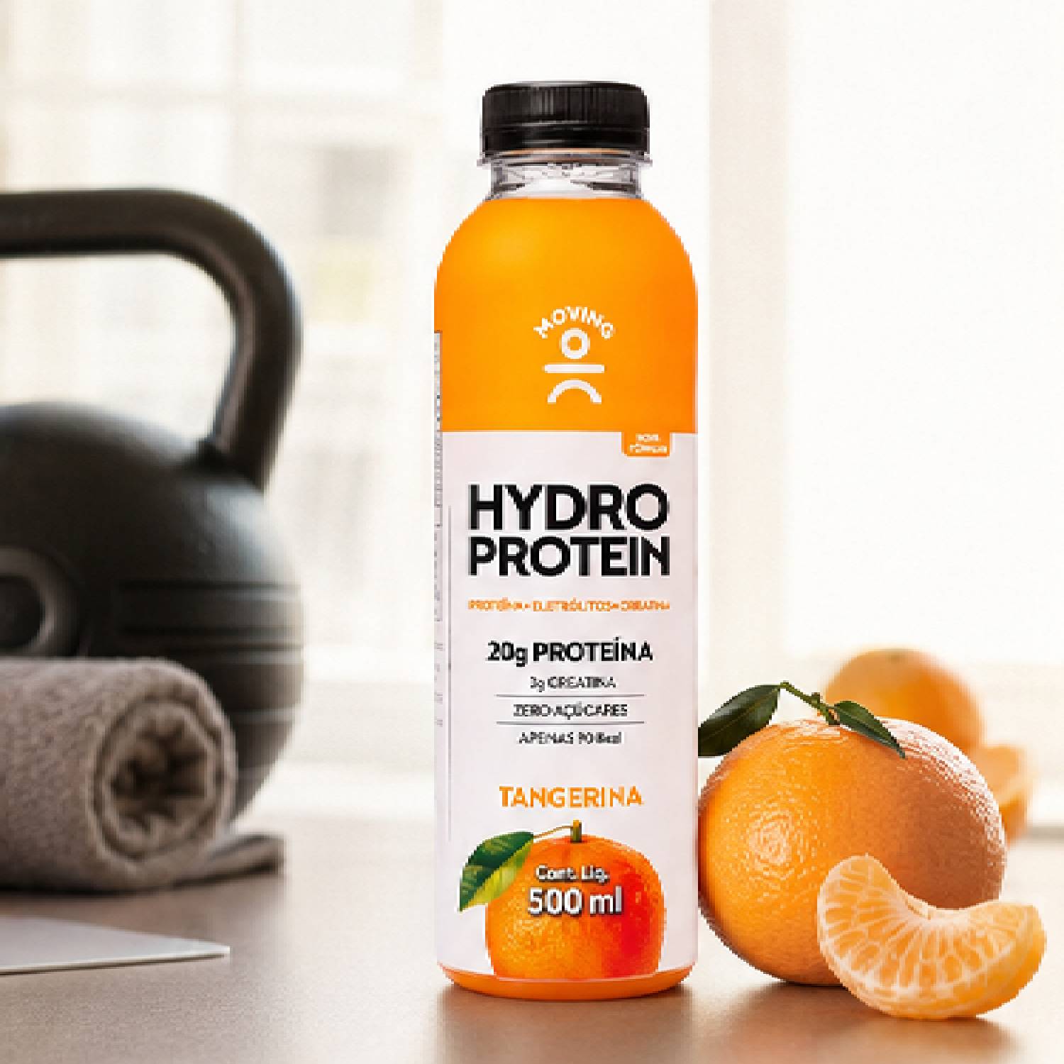 Kit 12 Bebida MOVING Hydro Protein 20g Tangerina Zero 500ml foto 6