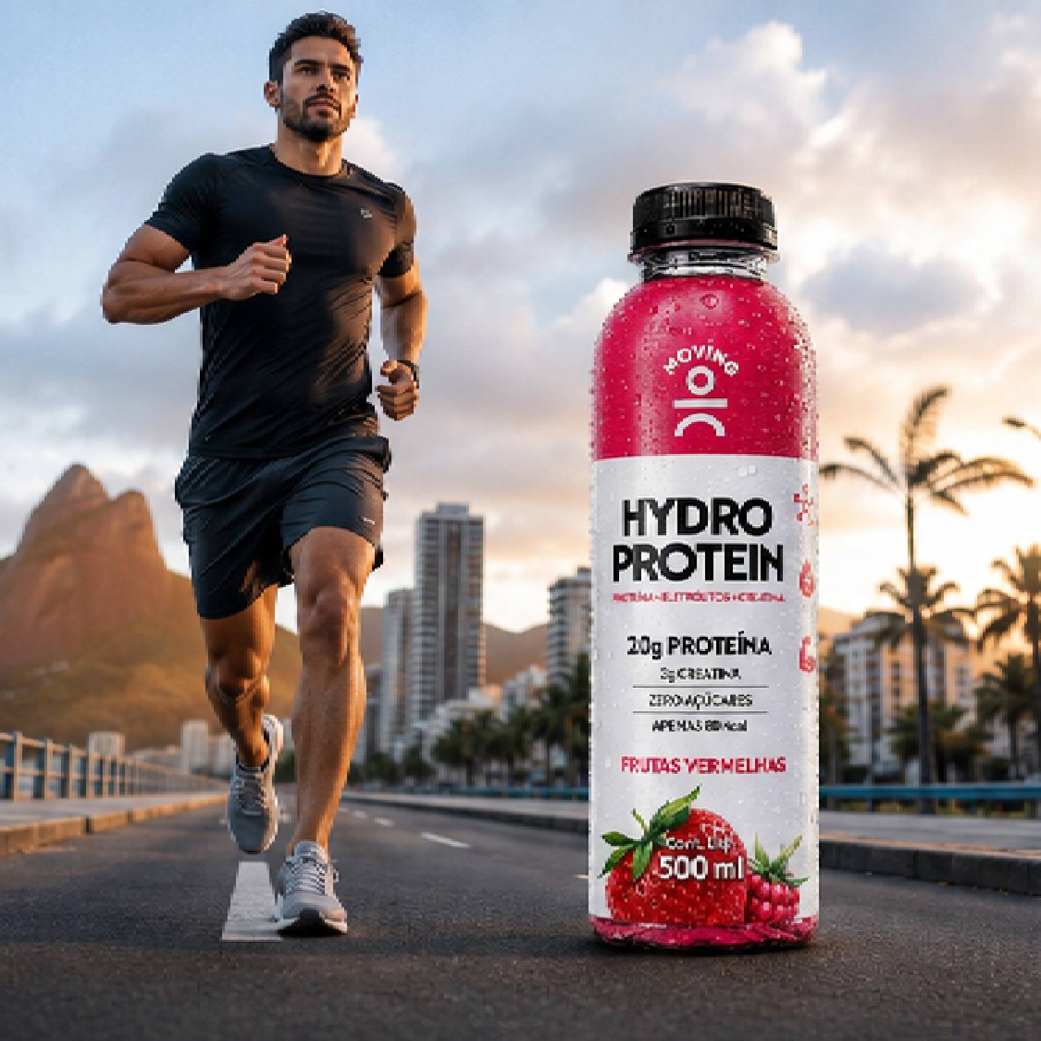 Kit 12 Bebida MOVING Hydro Protein 20g F Vermelhas 500ml foto 5