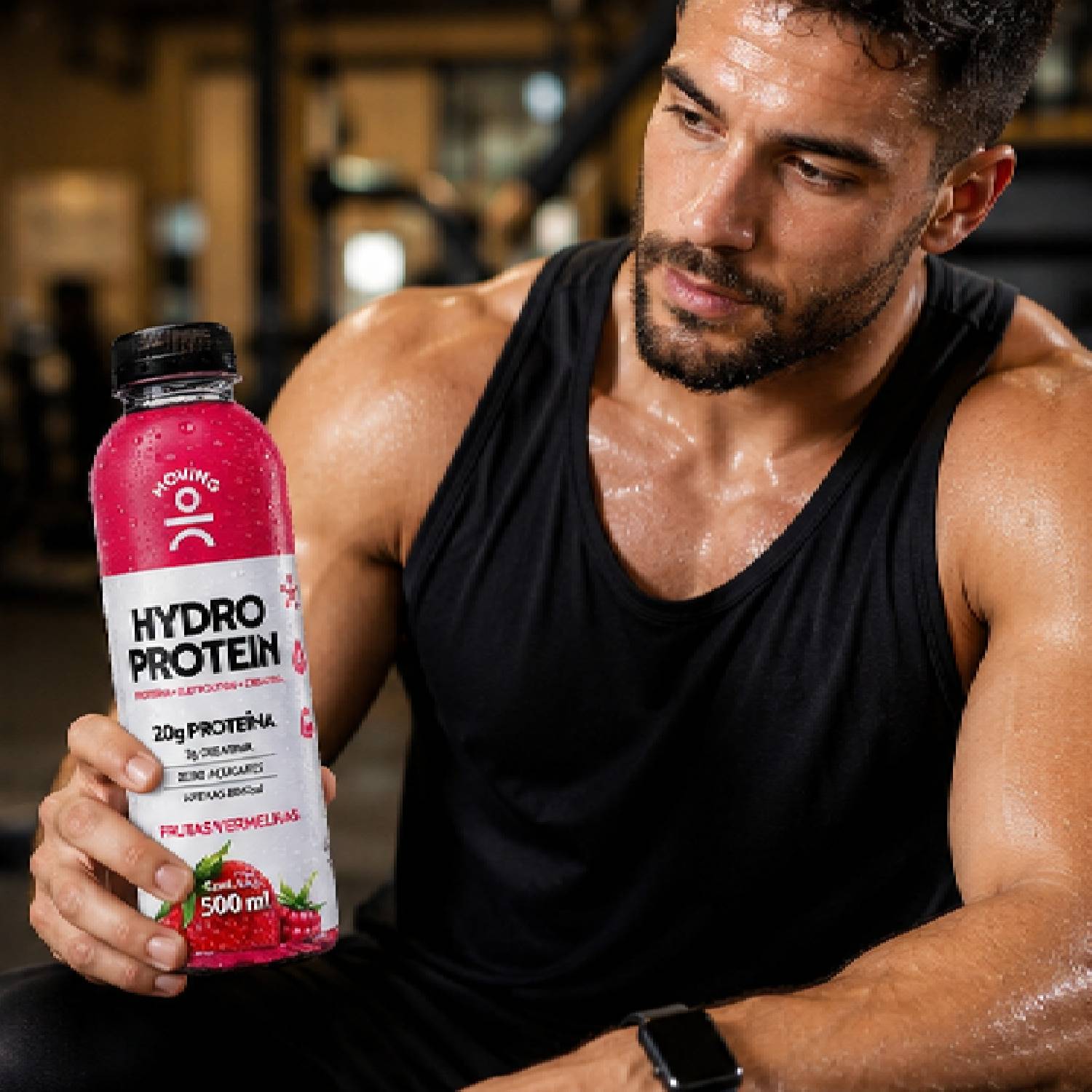 Kit 12 Bebida MOVING Hydro Protein 20g F Vermelhas 500ml foto 6