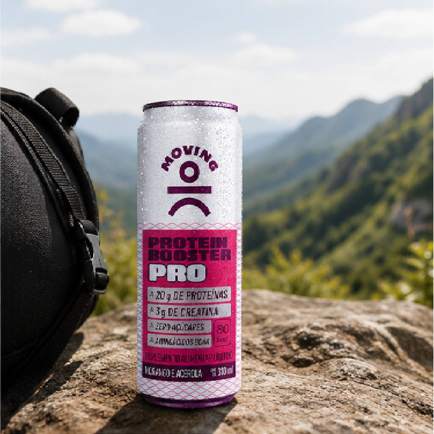 Bebida Protein Booster MOVING Morango e Acerola 310ml foto 6