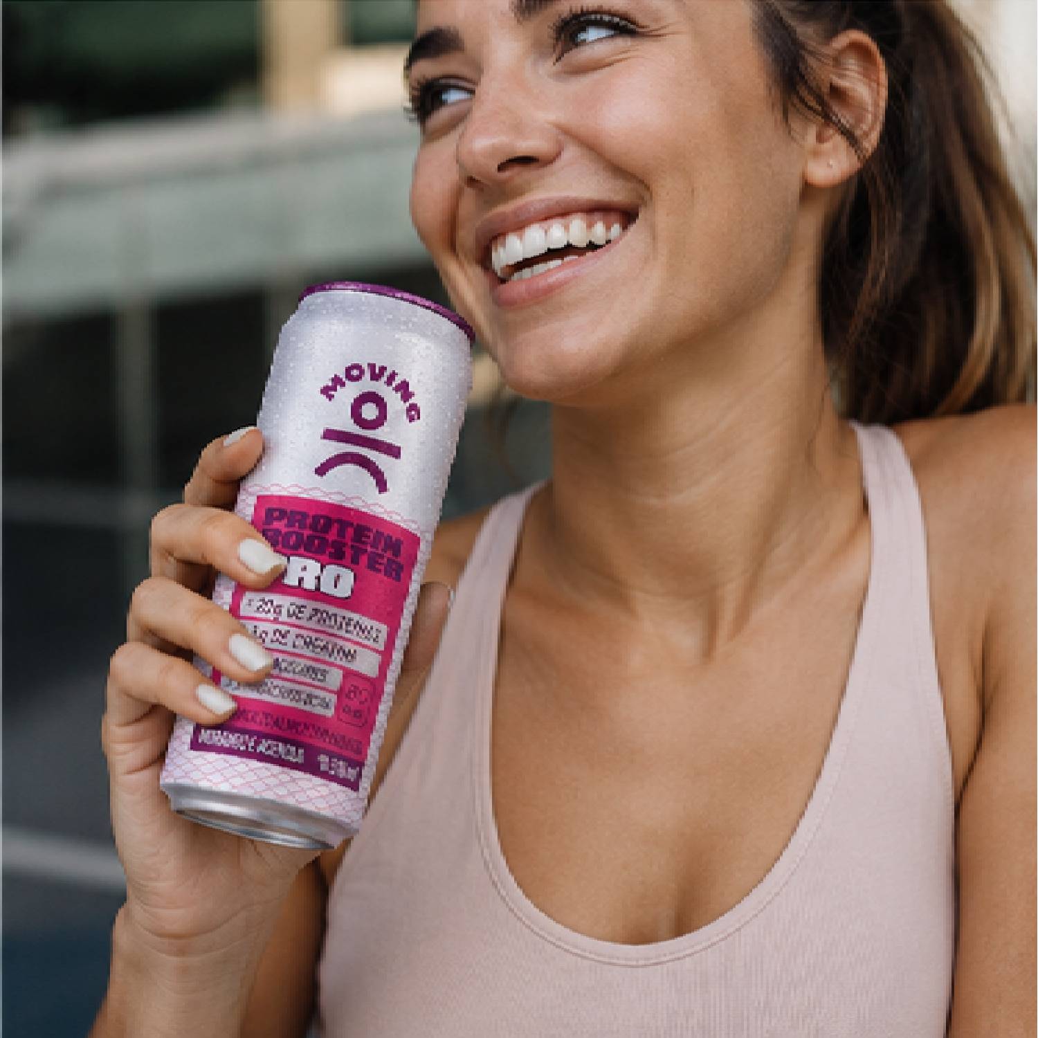 Kit 12 Bebida Protein Booster MOVING Morango e Acerola 310ml foto 2
