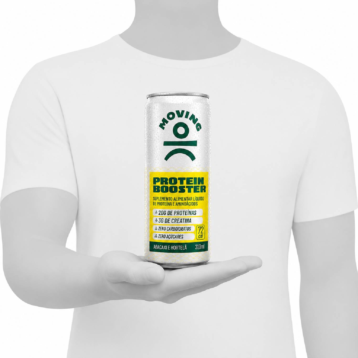 Kit 12 Bebida Protein Booster MOVING Abacaxi & Hortelã 310ml foto 7