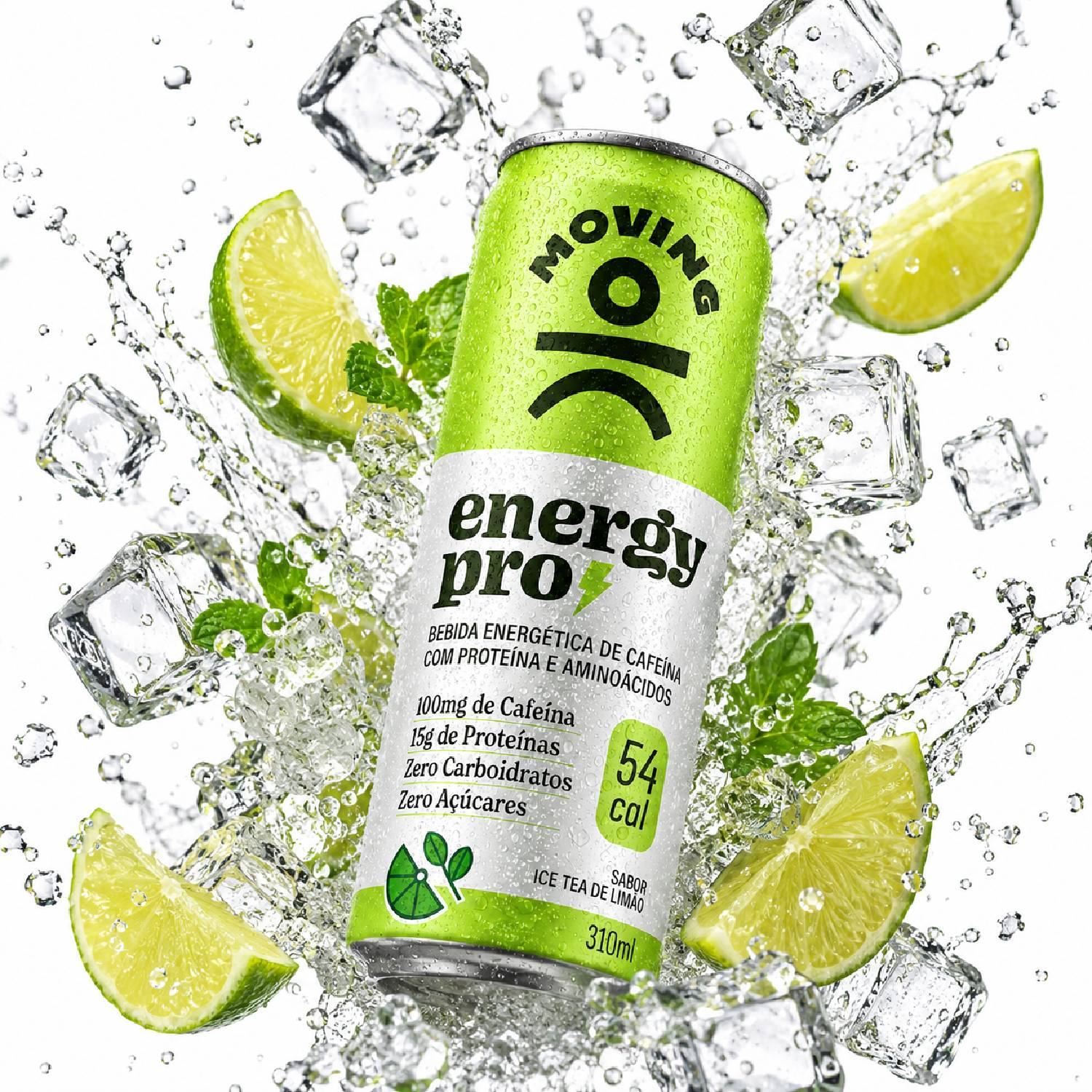Bebida Protein Energy PRO MOVING Ice Tea Limão 310ml foto 2