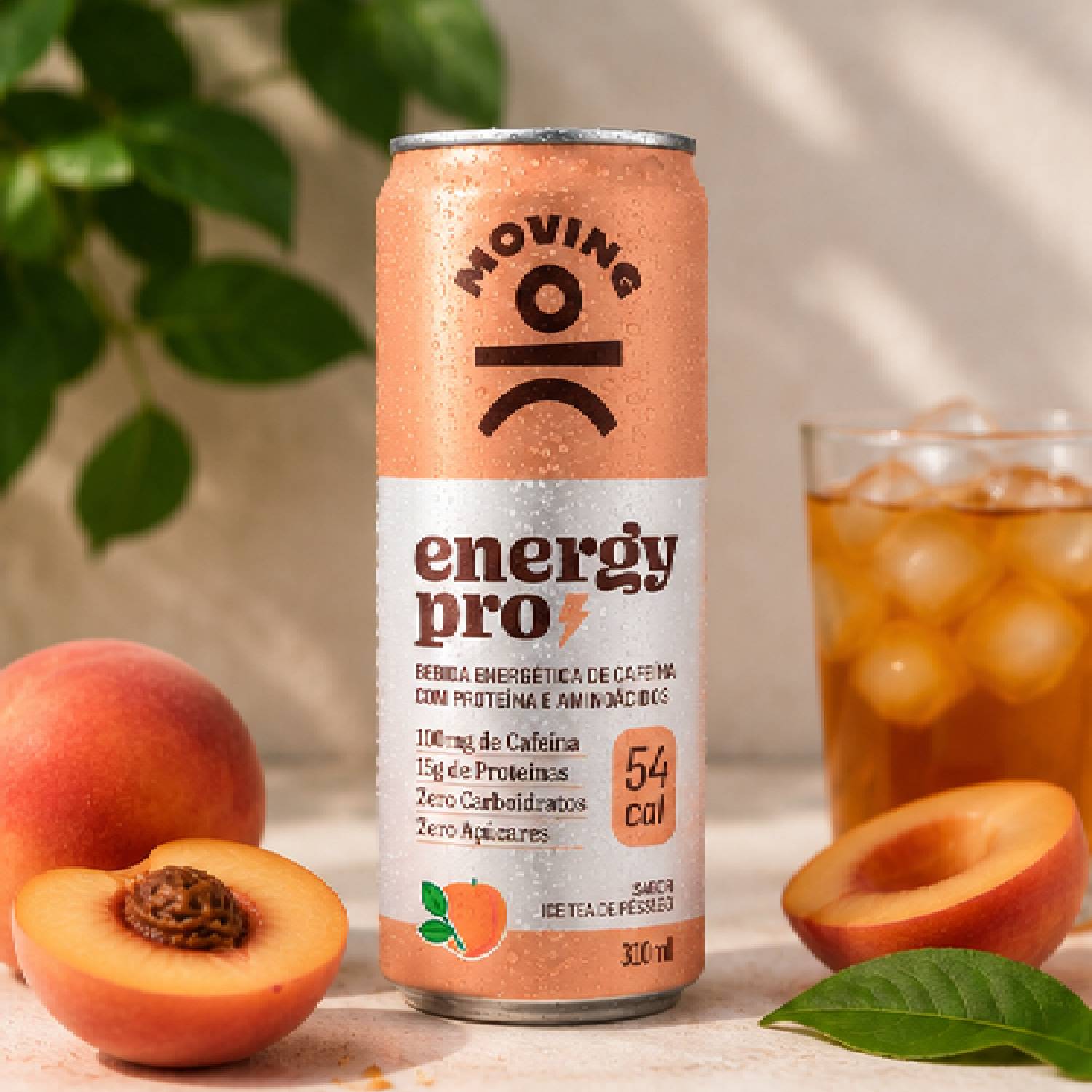 Kit12 Bebida Protein Energy PRO MOVING Ice Tea Pêssego 310ml foto 5