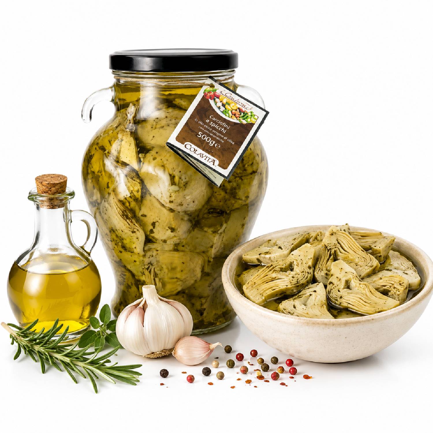 Alcachofrinha Cortada COLAVITA no Azeite c/ Tempero 500g foto 6