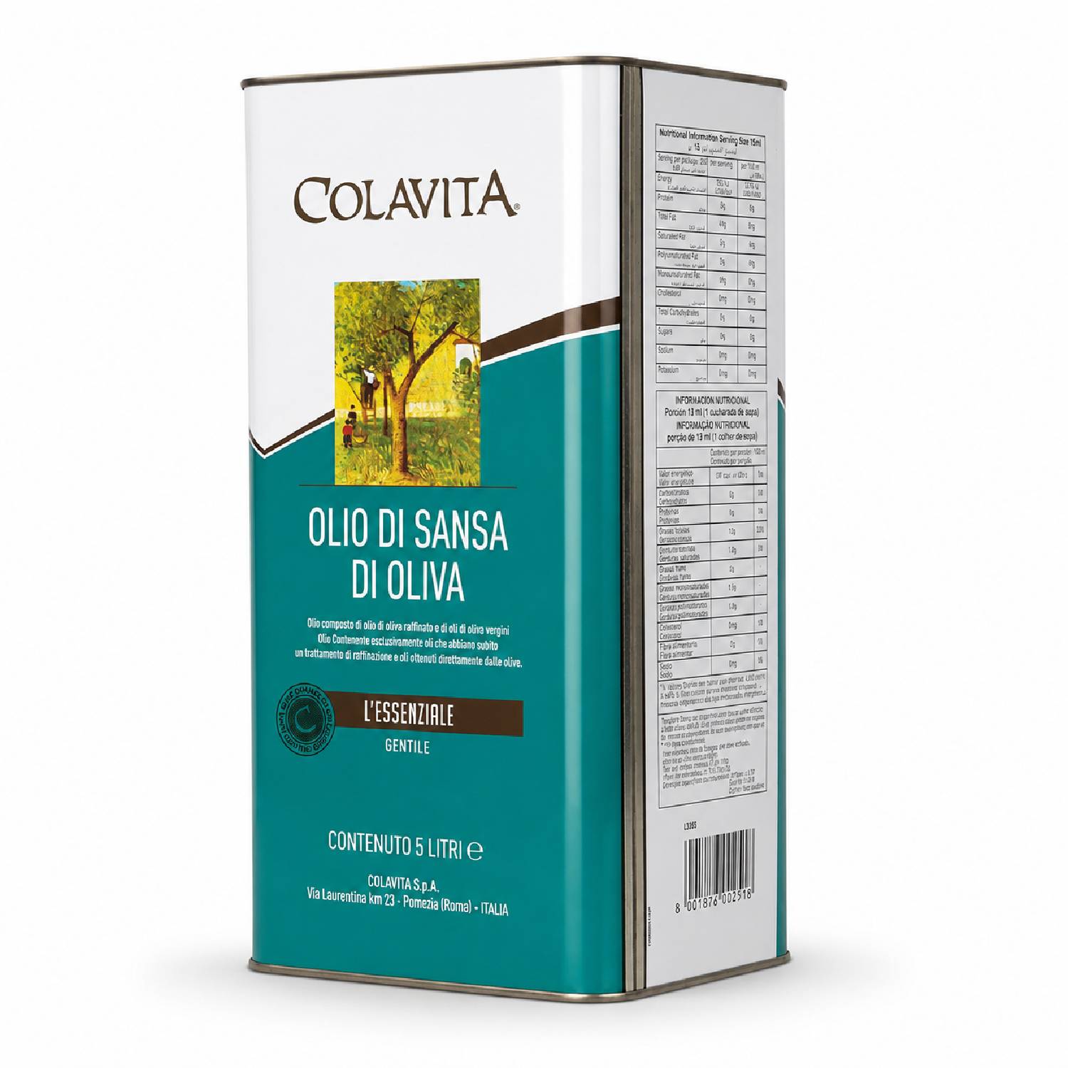 Azeite de Sansa de Oliva COLAVITA 5 Litros foto 2