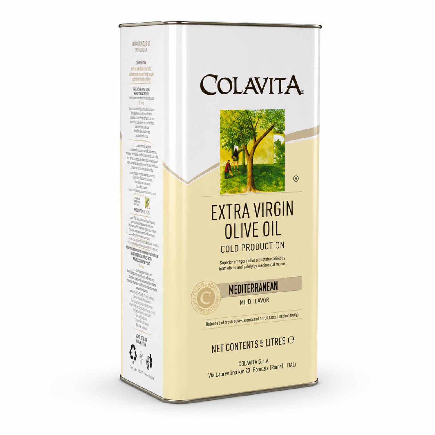 Azeite Extra Virgem de Oliva Mediterrâneo COLAVITA 5 Litros foto 2