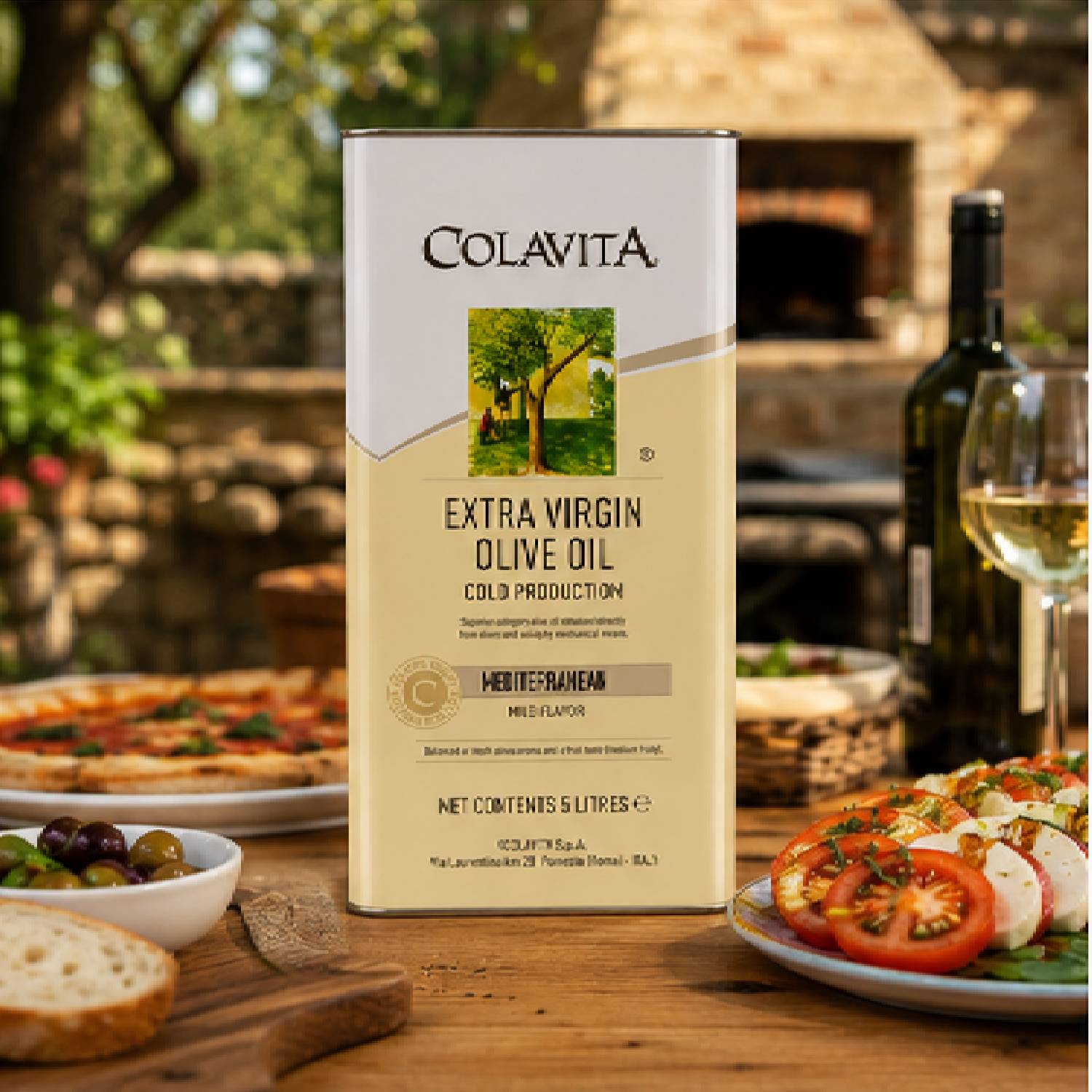 Azeite Extra Virgem de Oliva Mediterrâneo COLAVITA 5 Litros foto 3