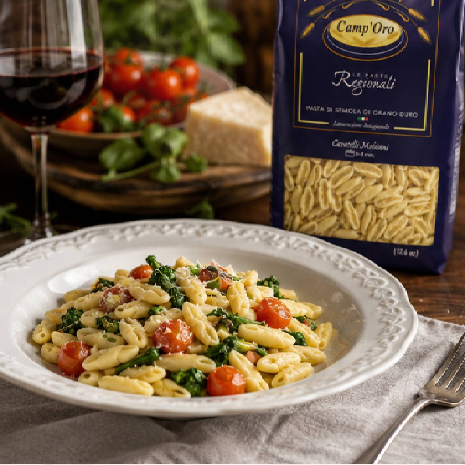 Kit 2 Macarrão Cavatelli Molisani Grano Duro CAMP'ORO 500g foto 6