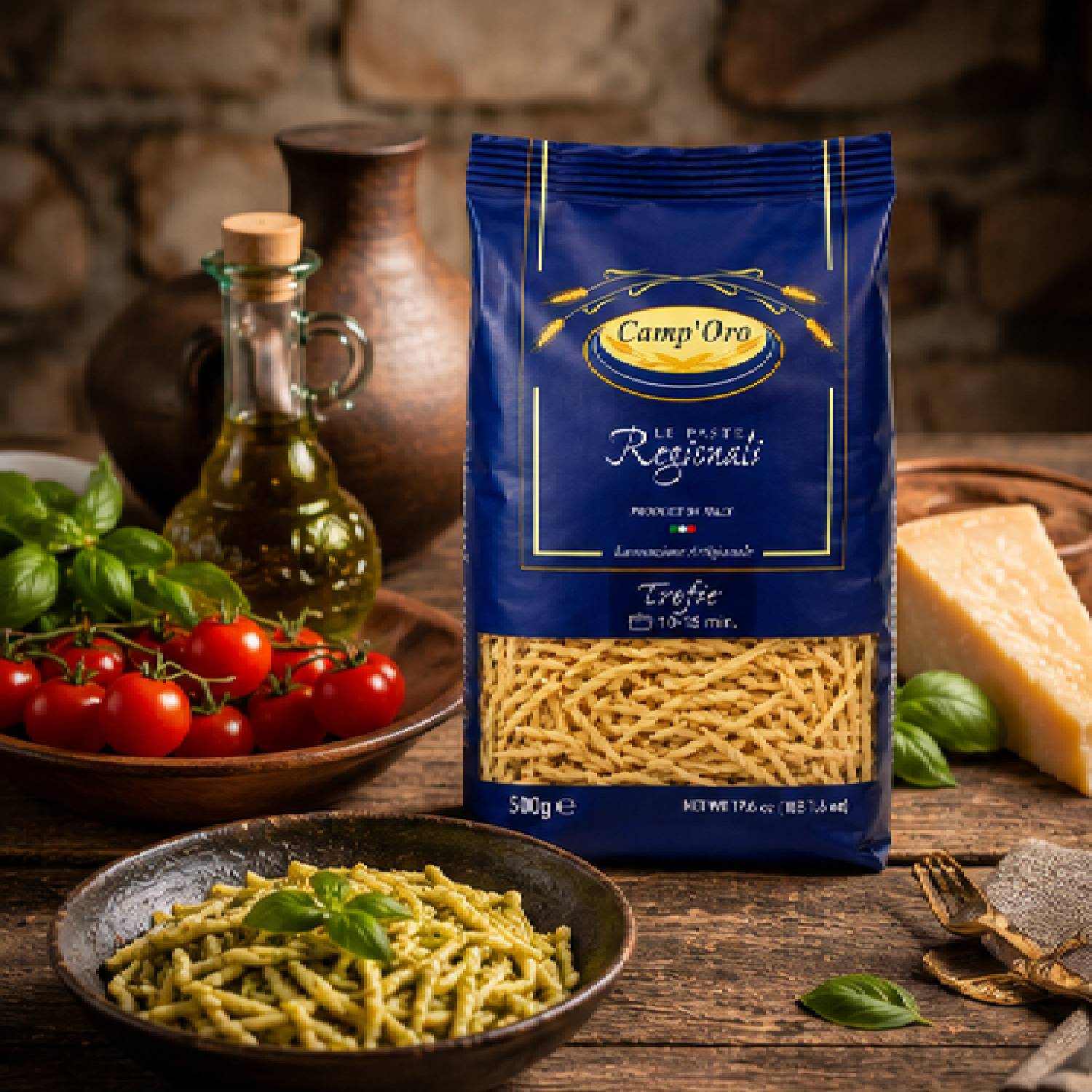 Massa Premium Trofie Grano Duro CAMP'ORO 500g foto 5