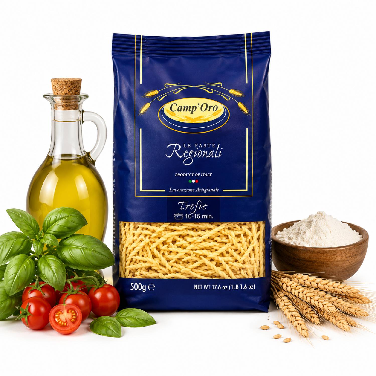 Massa Premium Trofie Grano Duro CAMP'ORO 500g foto 6