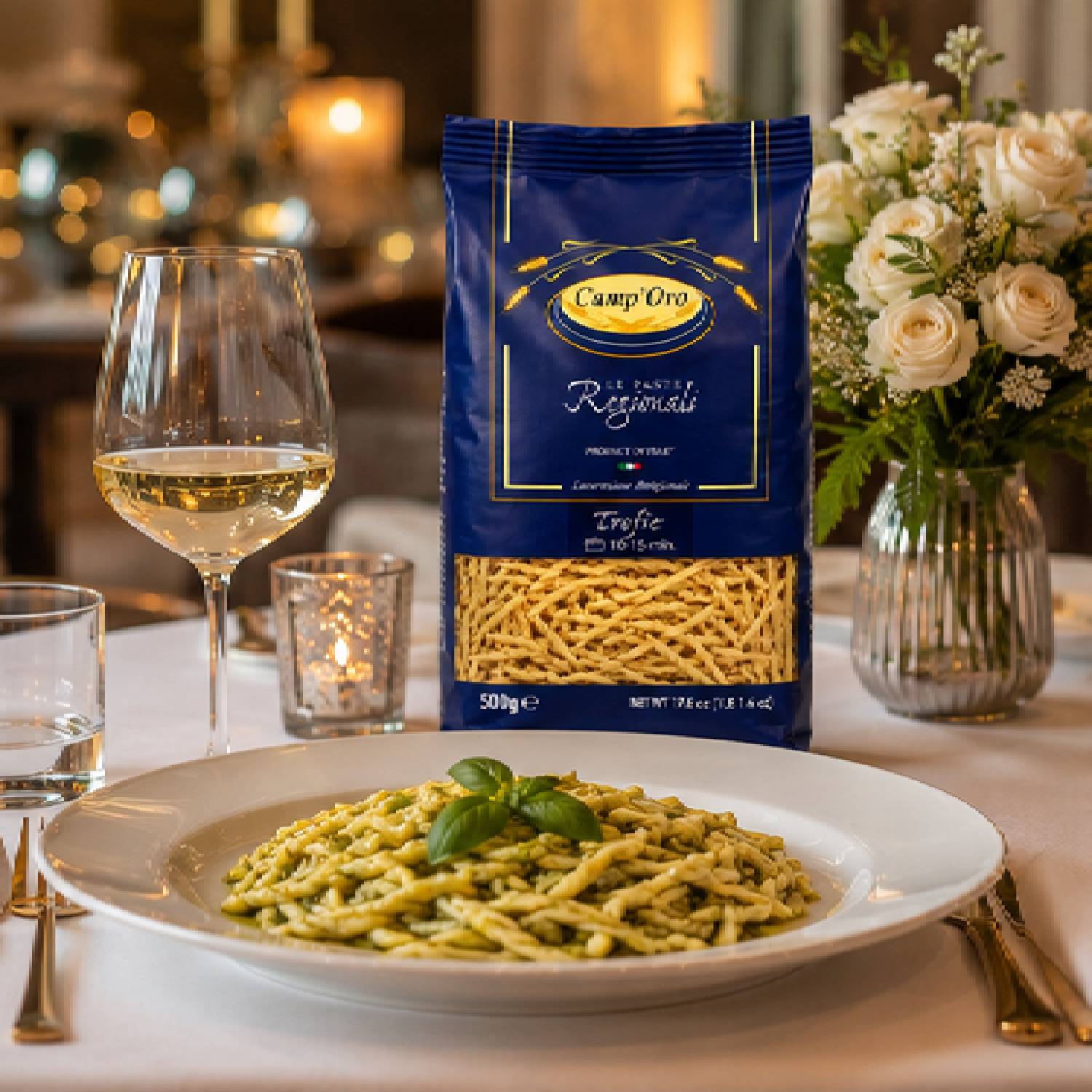 kit 6 Massa Premium Trofie Grano Duro CAMP'ORO 500g foto 2