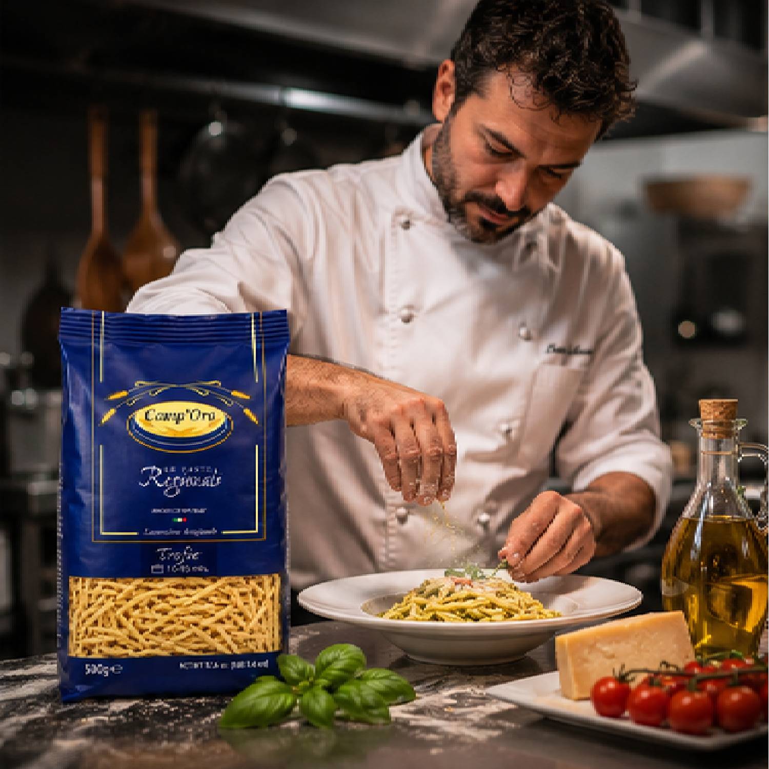 kit 6 Massa Premium Trofie Grano Duro CAMP'ORO 500g foto 4