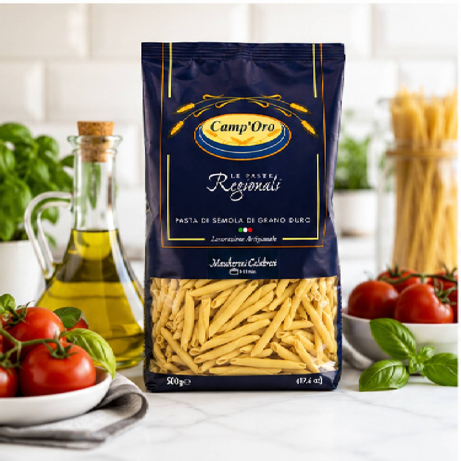 Massa Premium Maccheroni Calabresi CAMP'ORO 500g foto 2