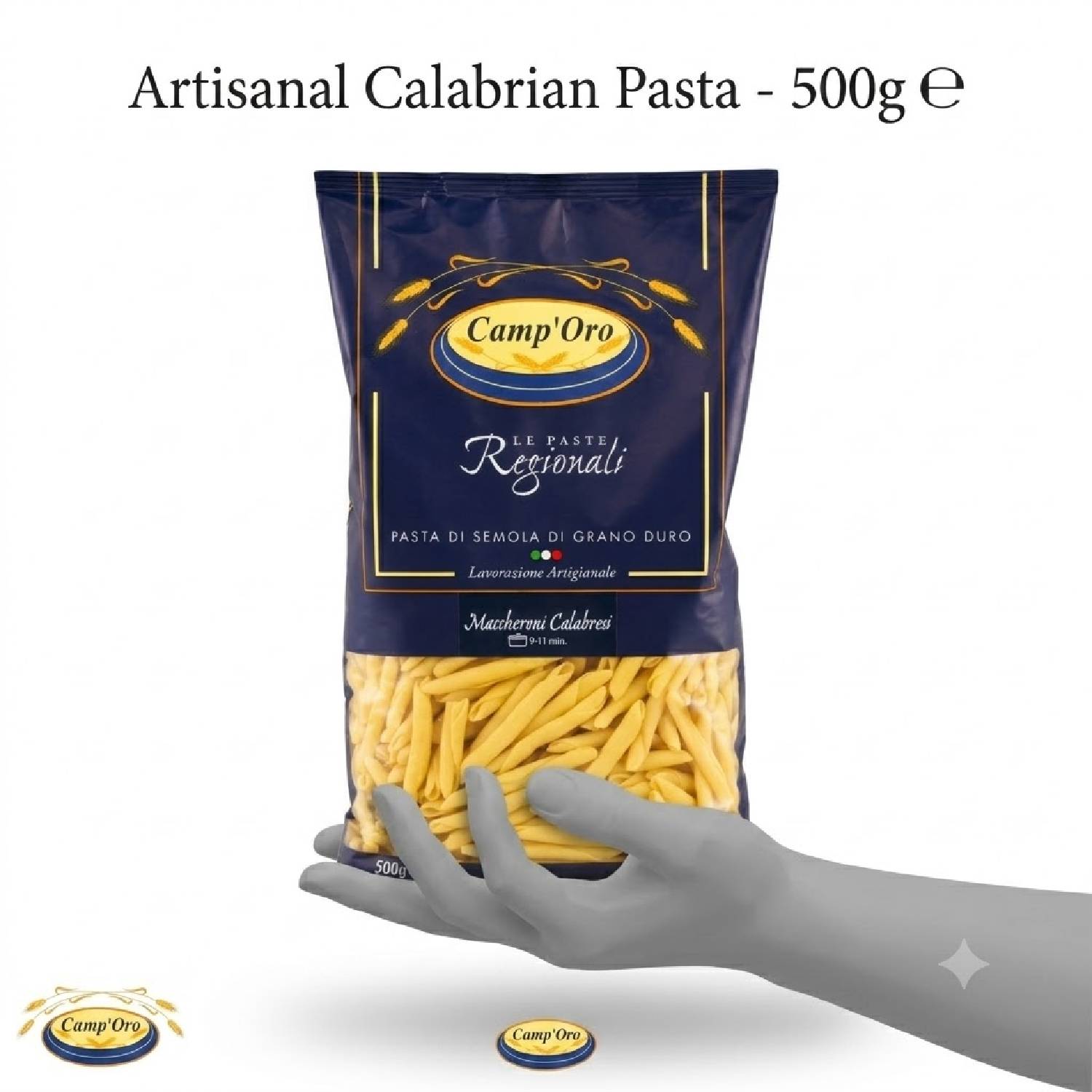 Massa Premium Maccheroni Calabresi CAMP'ORO 500g foto 8
