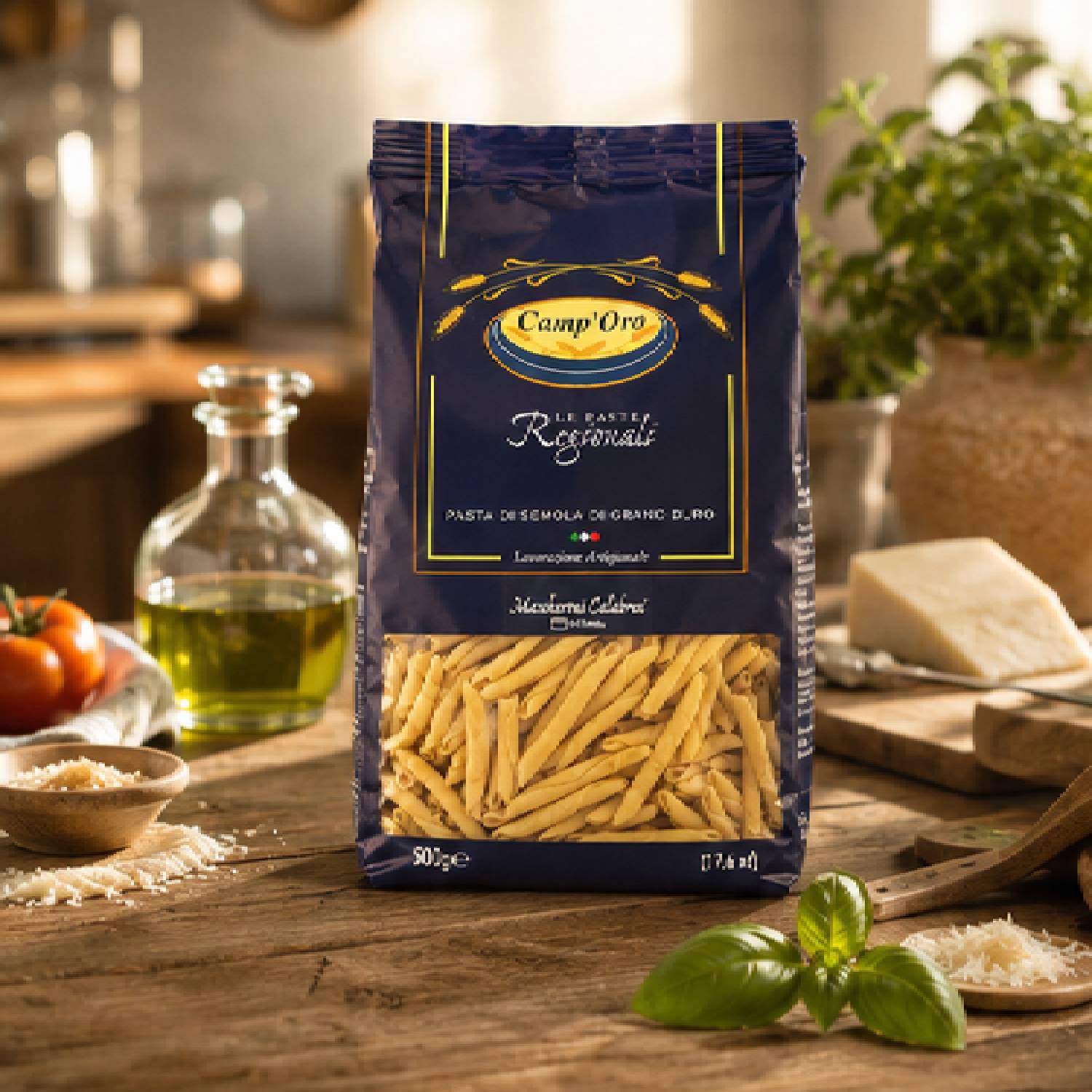 Kit 2 Massa Premium Maccheroni Calabresi CAMP'ORO 500g foto 4