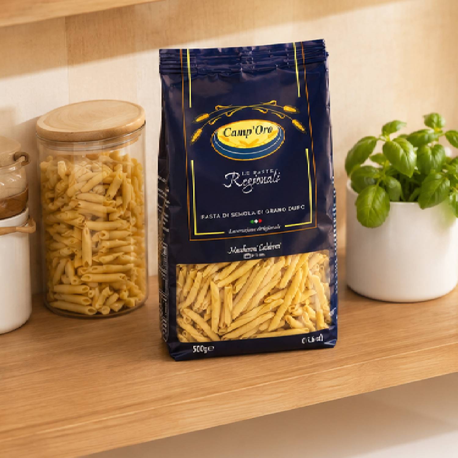 Kit 4 Massa Premium Maccheroni Calabresi CAMP'ORO 500g foto 3