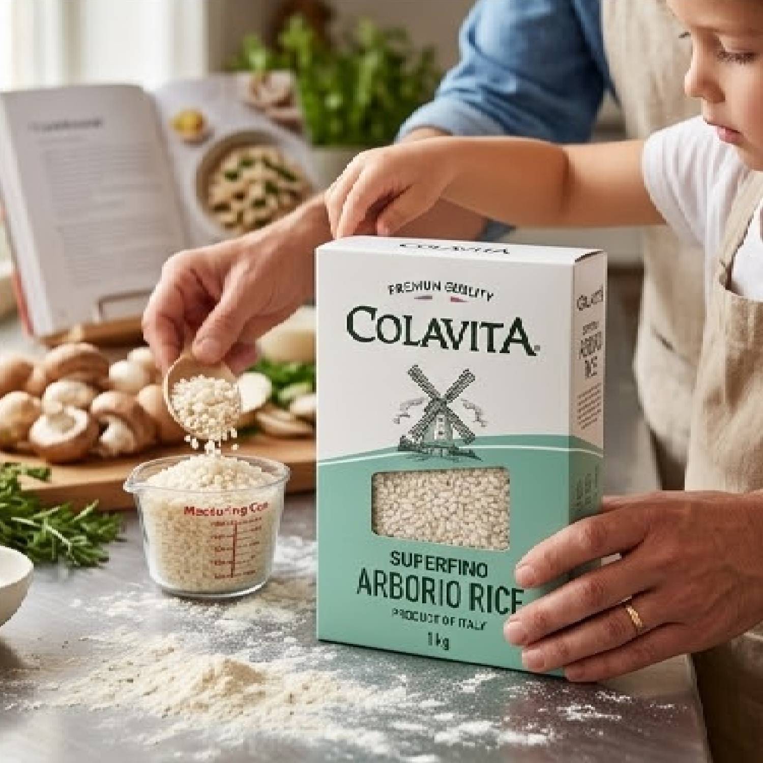 kit 2 Arroz Arborio Superfino Italiano COLAVITA 1 Kg foto 3