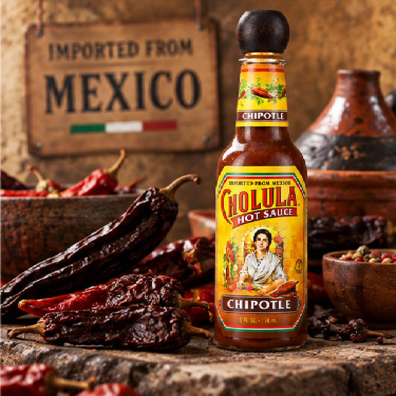 Molho de Pimenta Chipotle CHOLULA 150ml foto 3