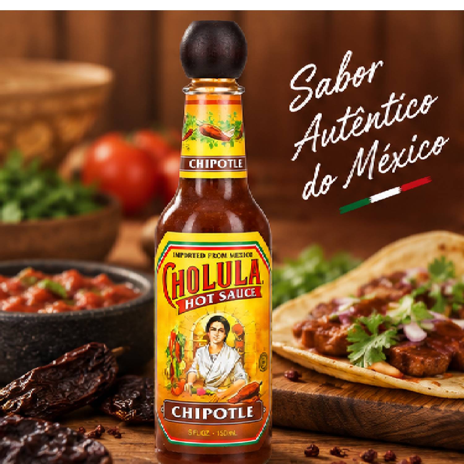 Molho de Pimenta Chipotle CHOLULA 150ml foto 6