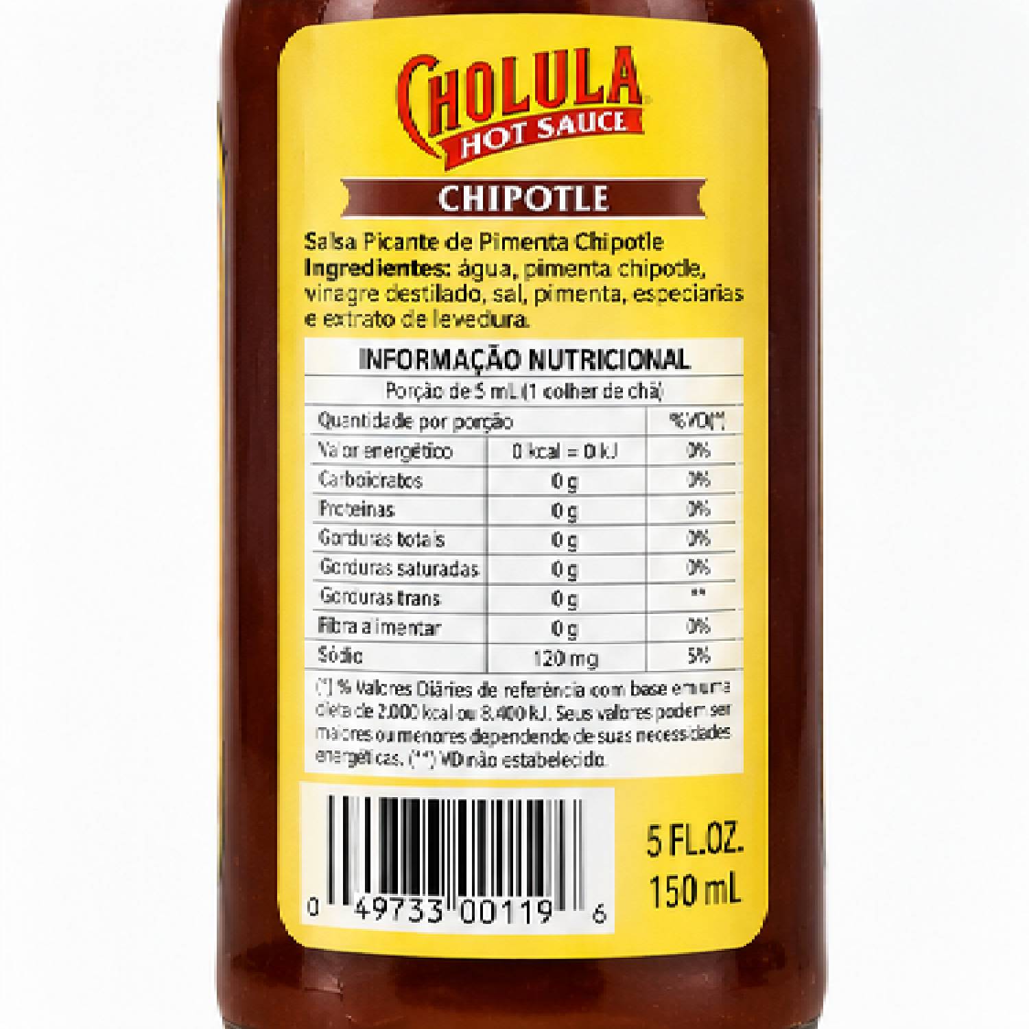 Kit 2 Molho de Pimenta Chipotle CHOLULA 150ml foto 8