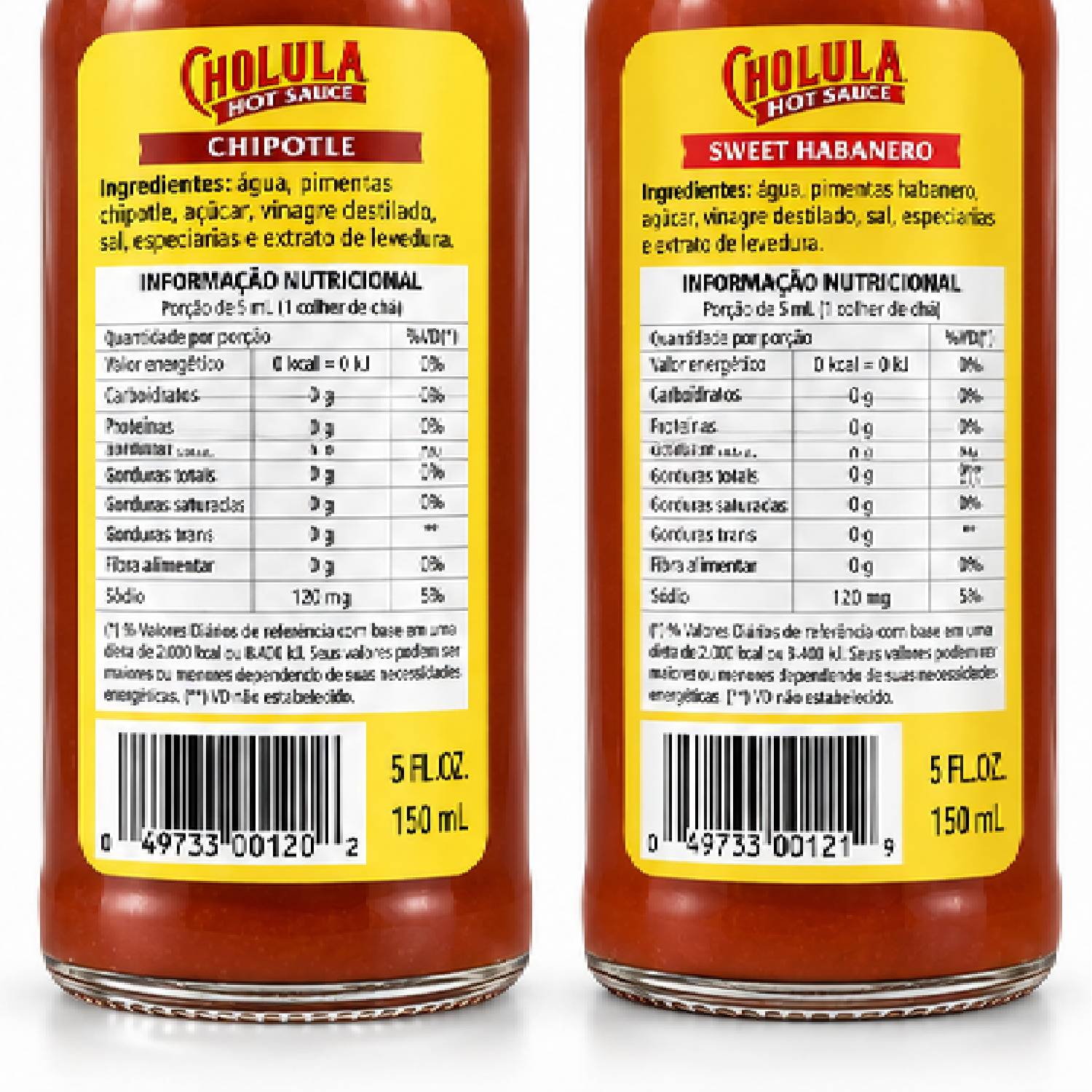 Kit Misto 2 Molho Pimenta Habanero e Chipotle CHOLULA 150ml foto 9