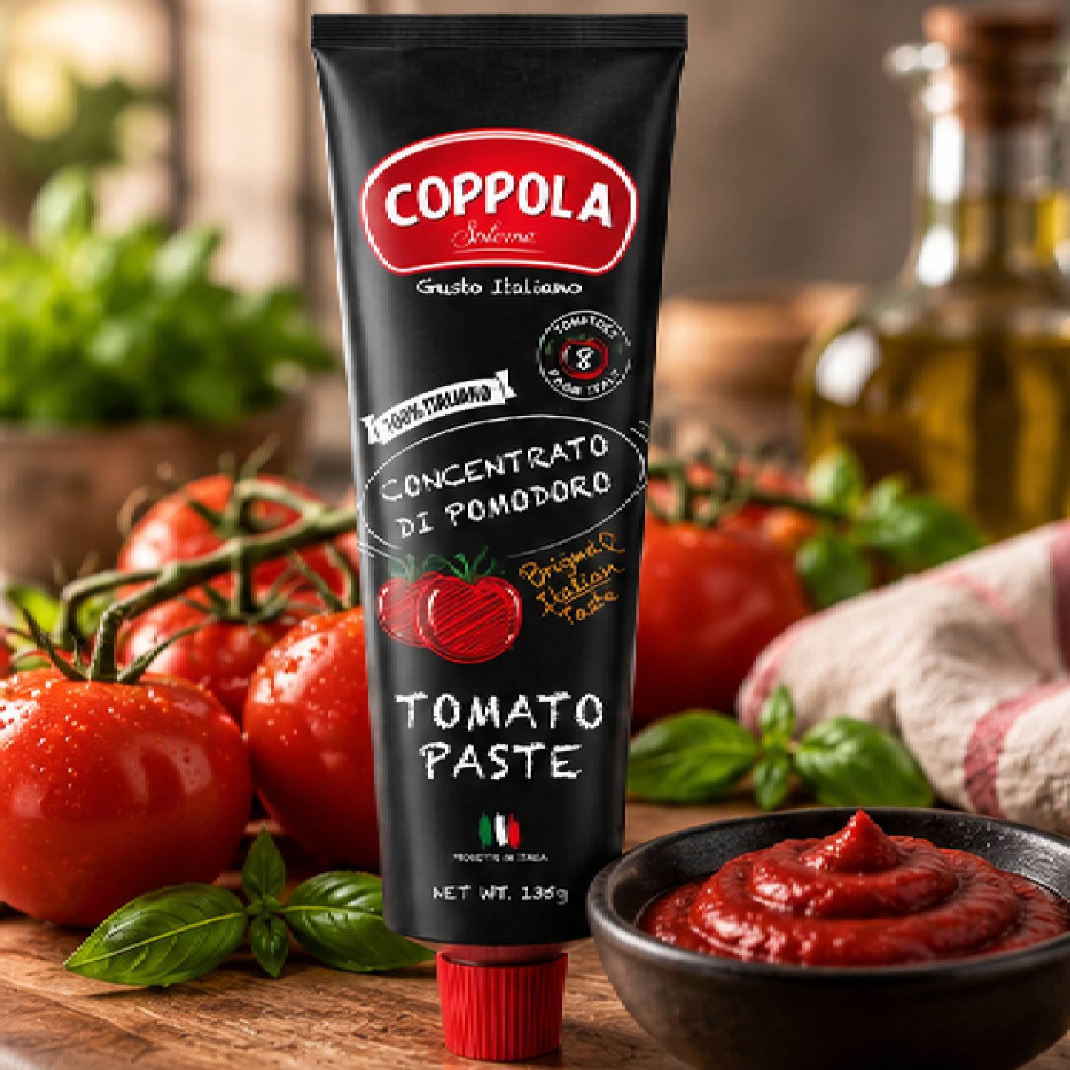 Kit 6 Pasta de Tomate Italiana Duplo Coppola 135g foto 5