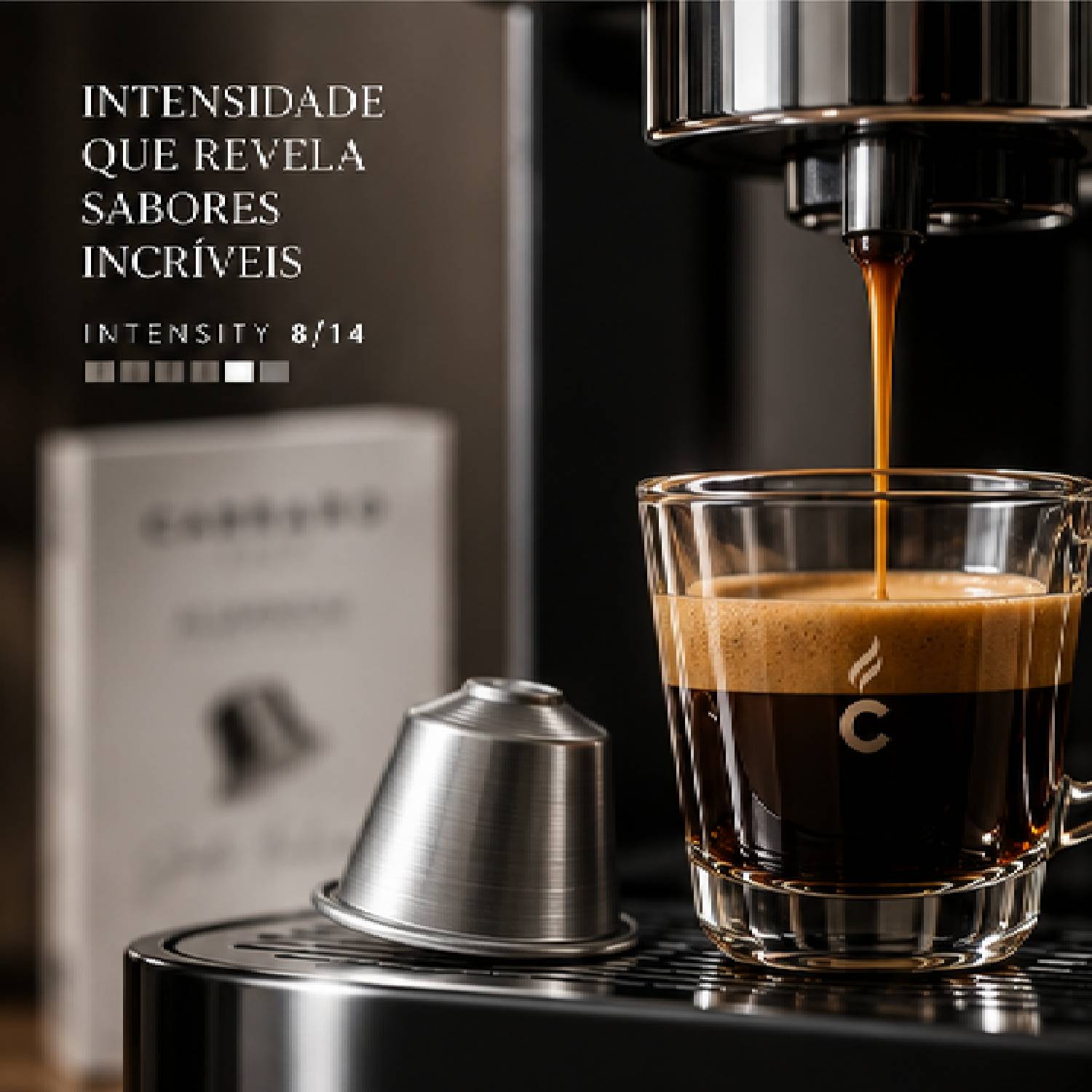 Café Cápsula Carraro Alumínio Intensidade 8/14 10un 55g foto 4