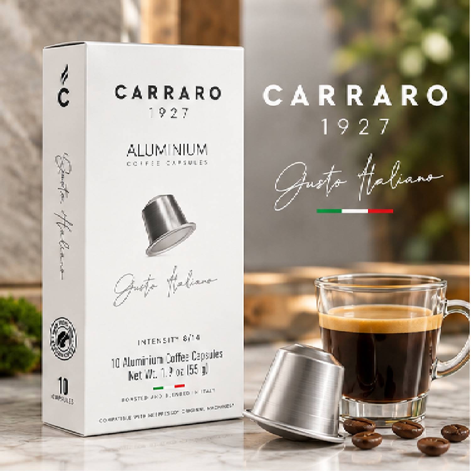 Café Cápsula Carraro Alumínio Intensidade 8/14 10un 55g foto 7