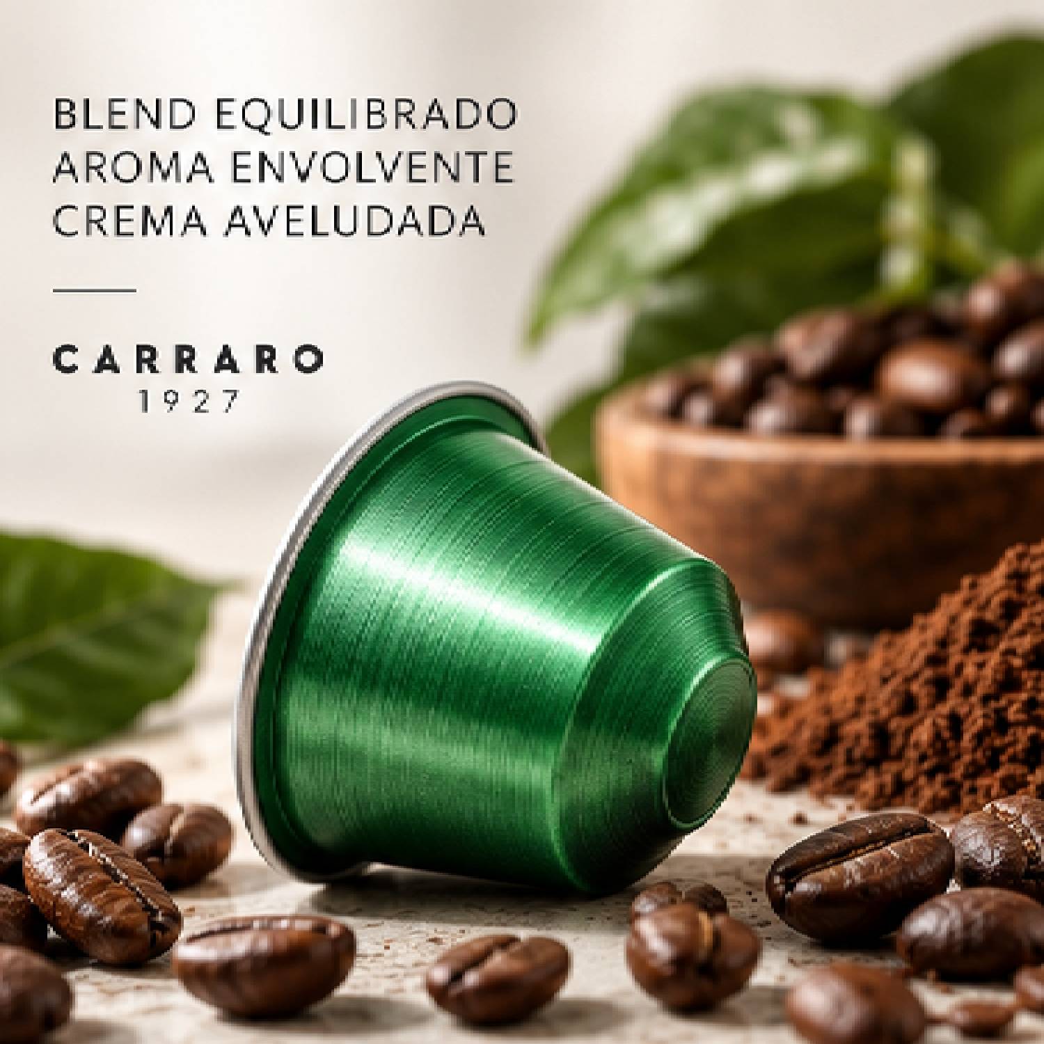 Café Cápsula Carraro Gran Crema Intensidade 9/14 10un 55g foto 7